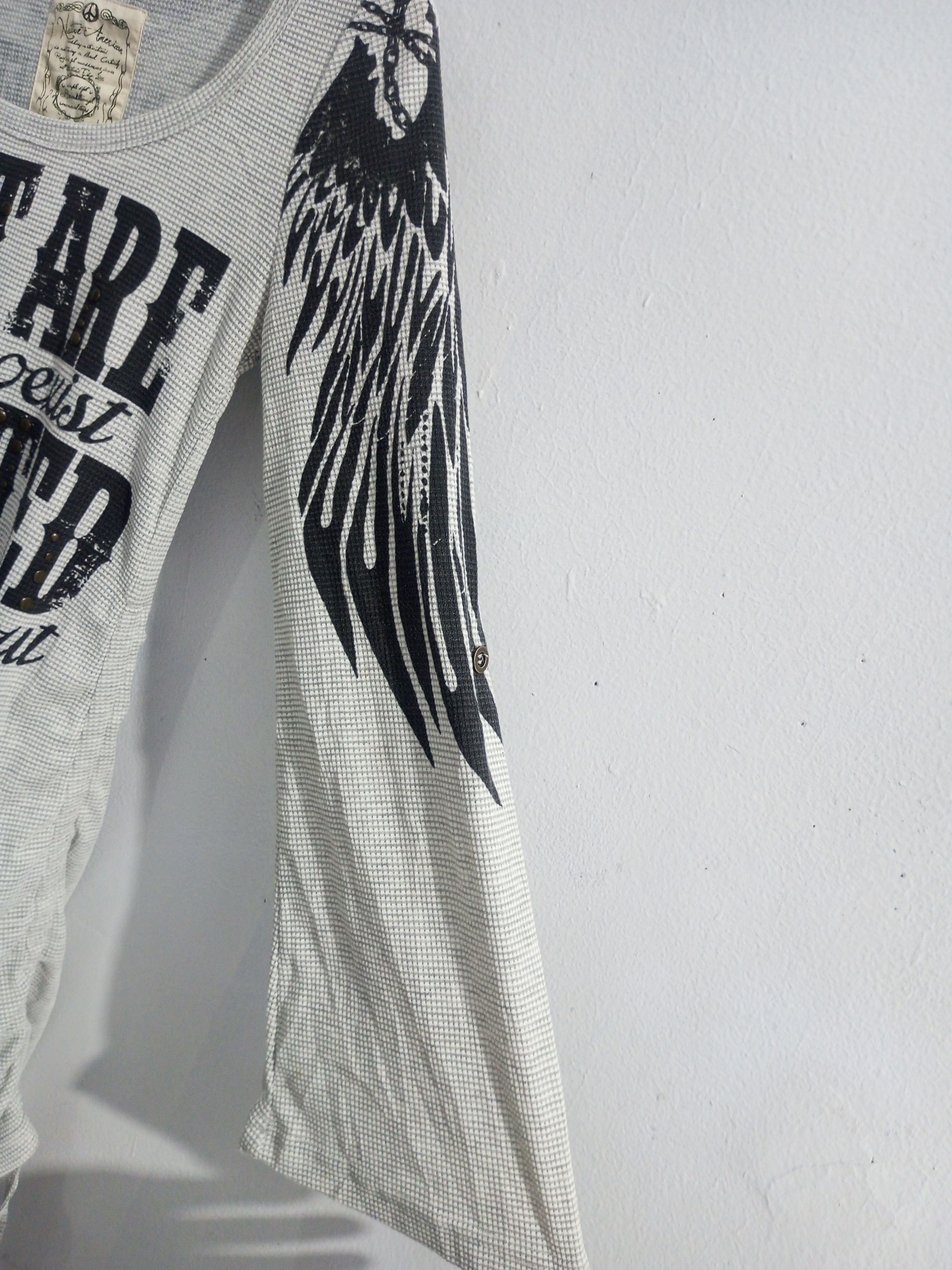Japanese Brand Vintage native american poem studded long sleeve t shirt Size US S / EU 44-46 / 1 - 3 Thumbnail