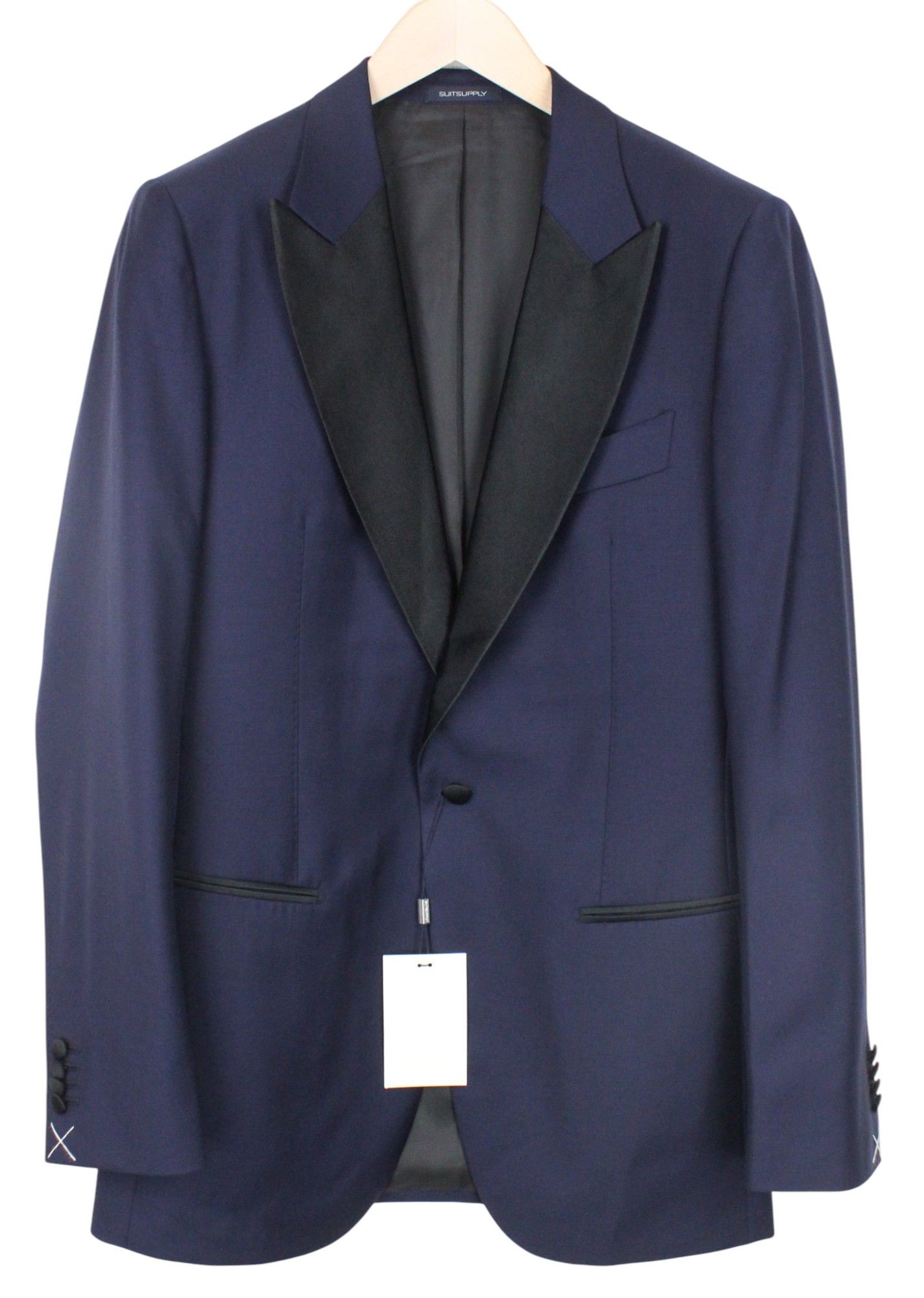 Suitsupply LAZIO UK40L Blue Wool S130 3 Piece Suit 67866 Size 40L - 5 Thumbnail