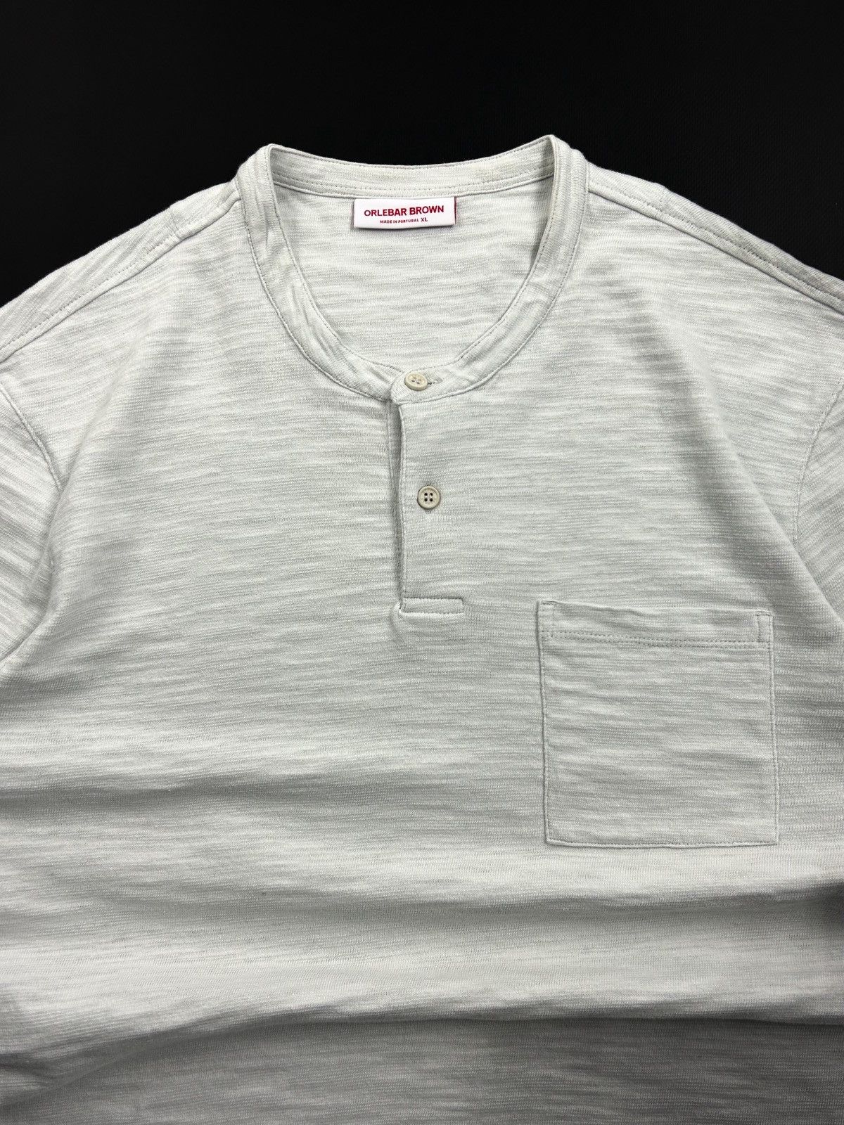 Orlebar Brown Orlebar Brown Button-Up Sweatshirt Grey XL Vintage Designer Size US XL / EU 56 / 4 - 6 Thumbnail