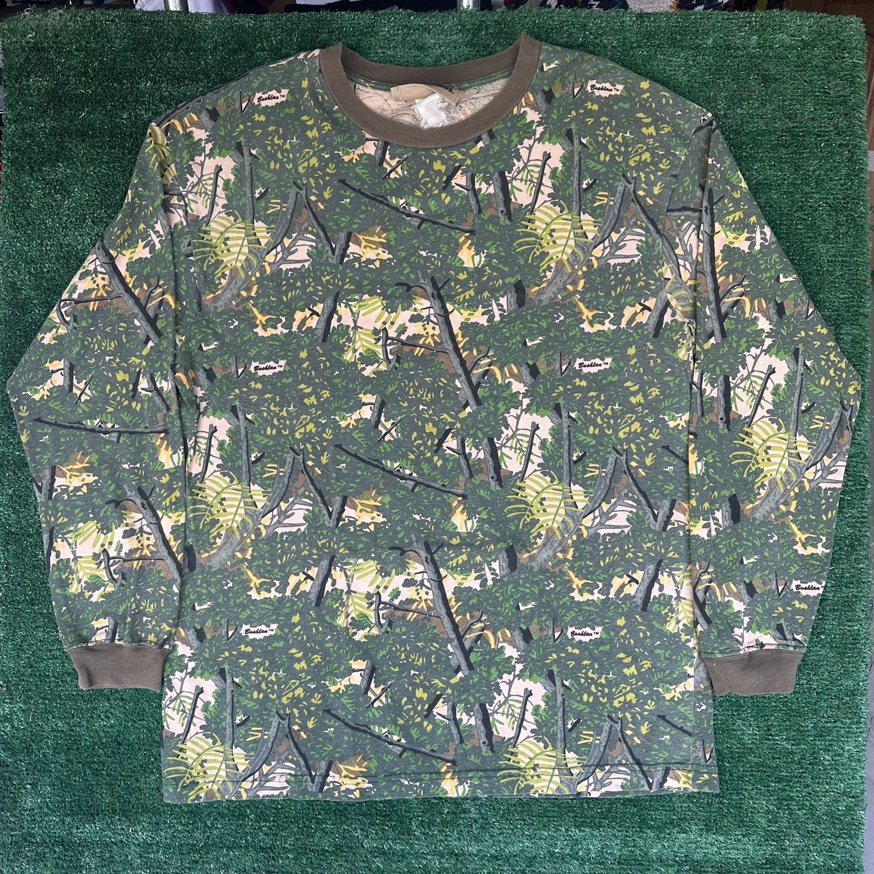Realtree Vintage 80s Realtree Bushlan Camo T-Shirt Long Sleeve Grunge Size US XL / EU 56 / 4 - 1 Thumbnail