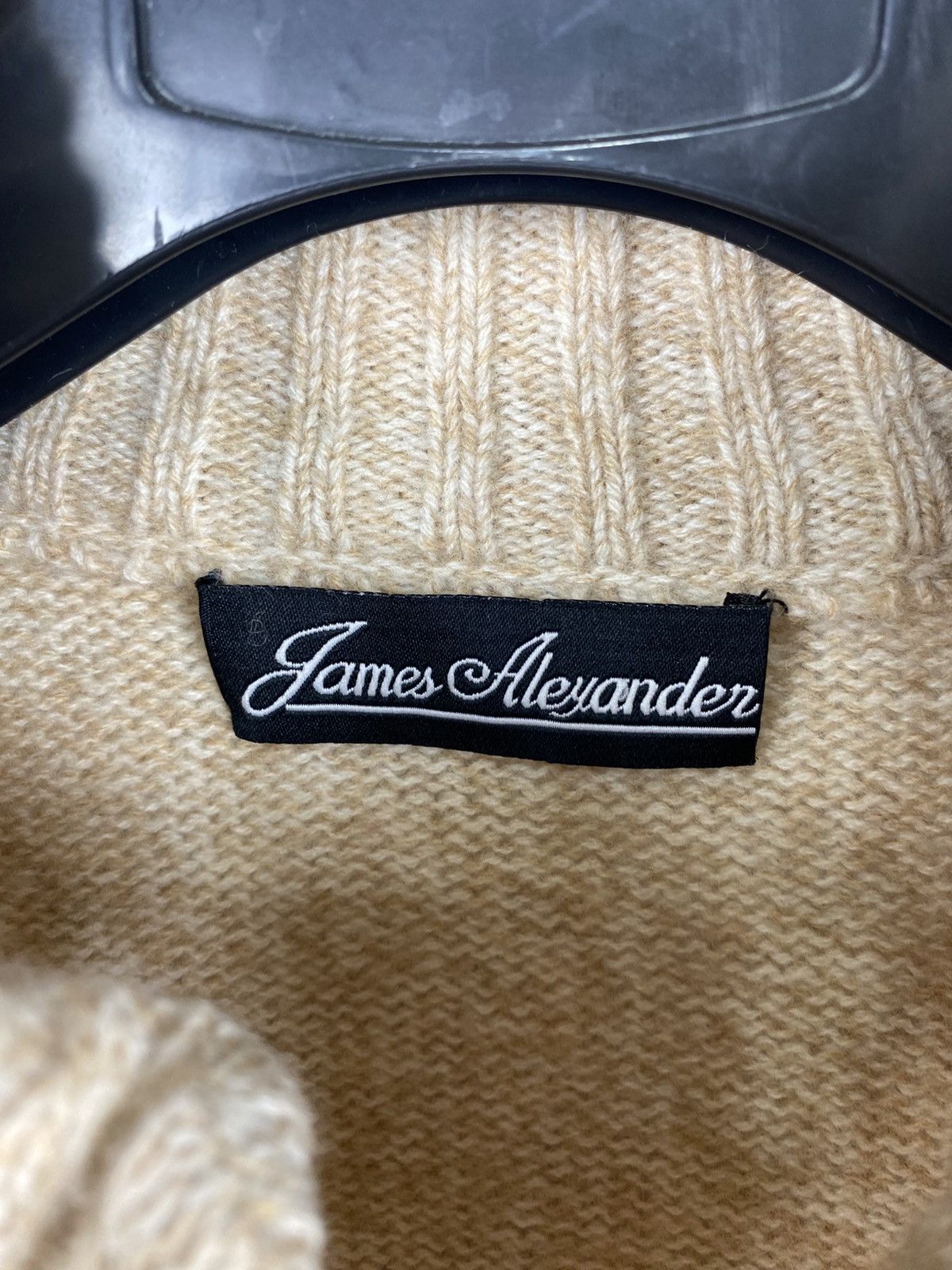 Designer James Alexander Full Zip Wool Sweater size L Size US L / EU 52-54 / 3 - 4 Thumbnail