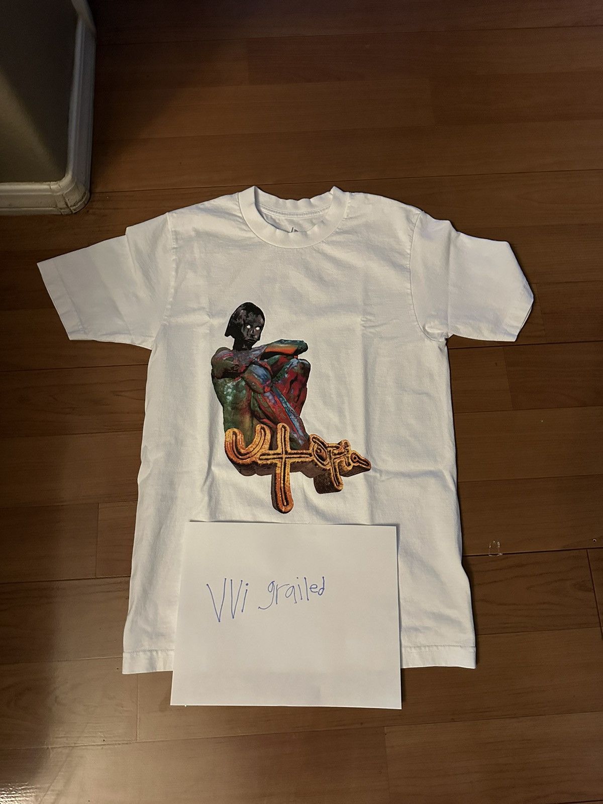 Image of Travis Scott Utopia B1 Tee in White, Men's (Size Small)