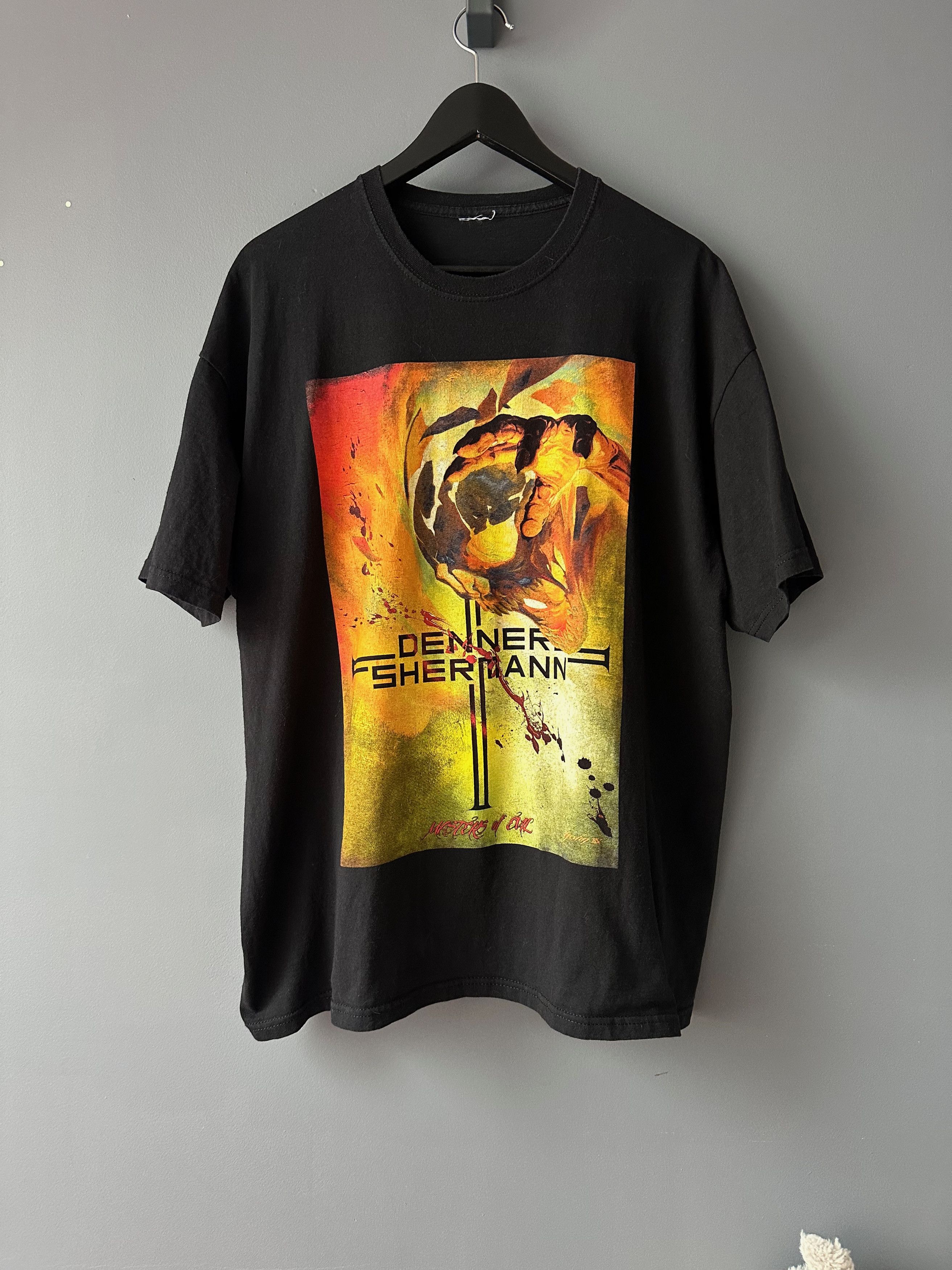 Vintage Denner / Sherman “Masters of Evil” T-shirt album metal band Size US XL / EU 56 / 4 - 1 Thumbnail