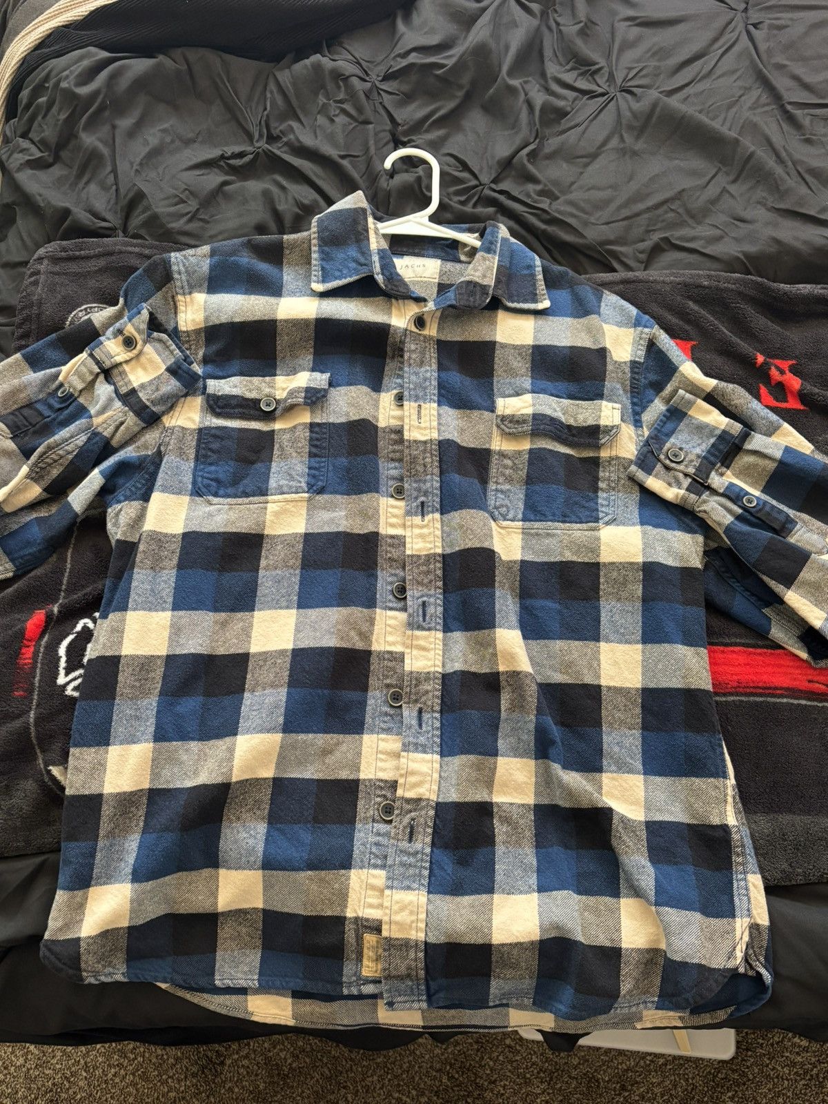 JACHS NY Blue Jachs Flannel Size US L / EU 52-54 / 3 - 3 Thumbnail