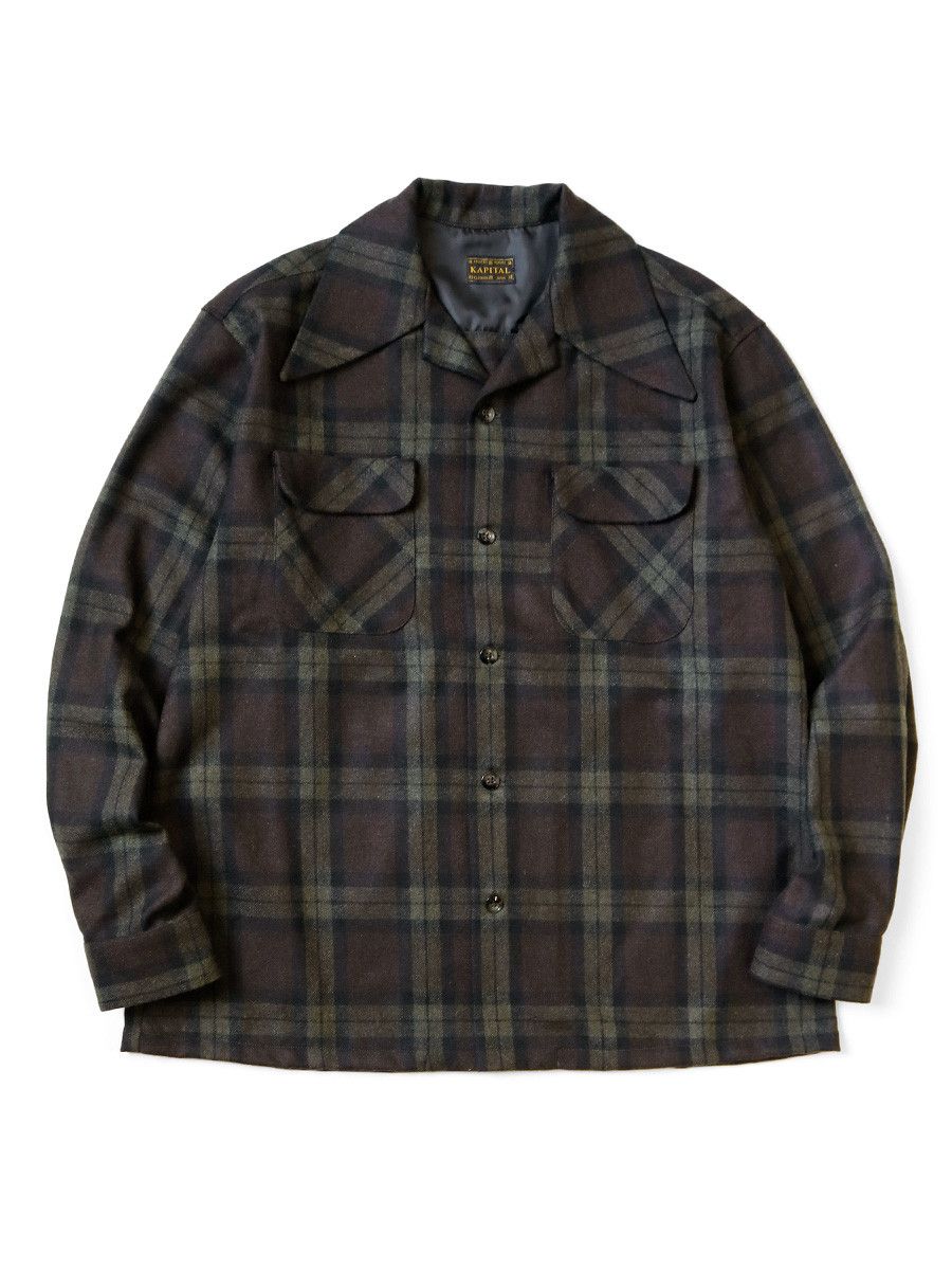 Kapital Kapital Wool Check Rangle Collar Board Shirt Size US L / EU 52-54 / 3 - 1 Preview