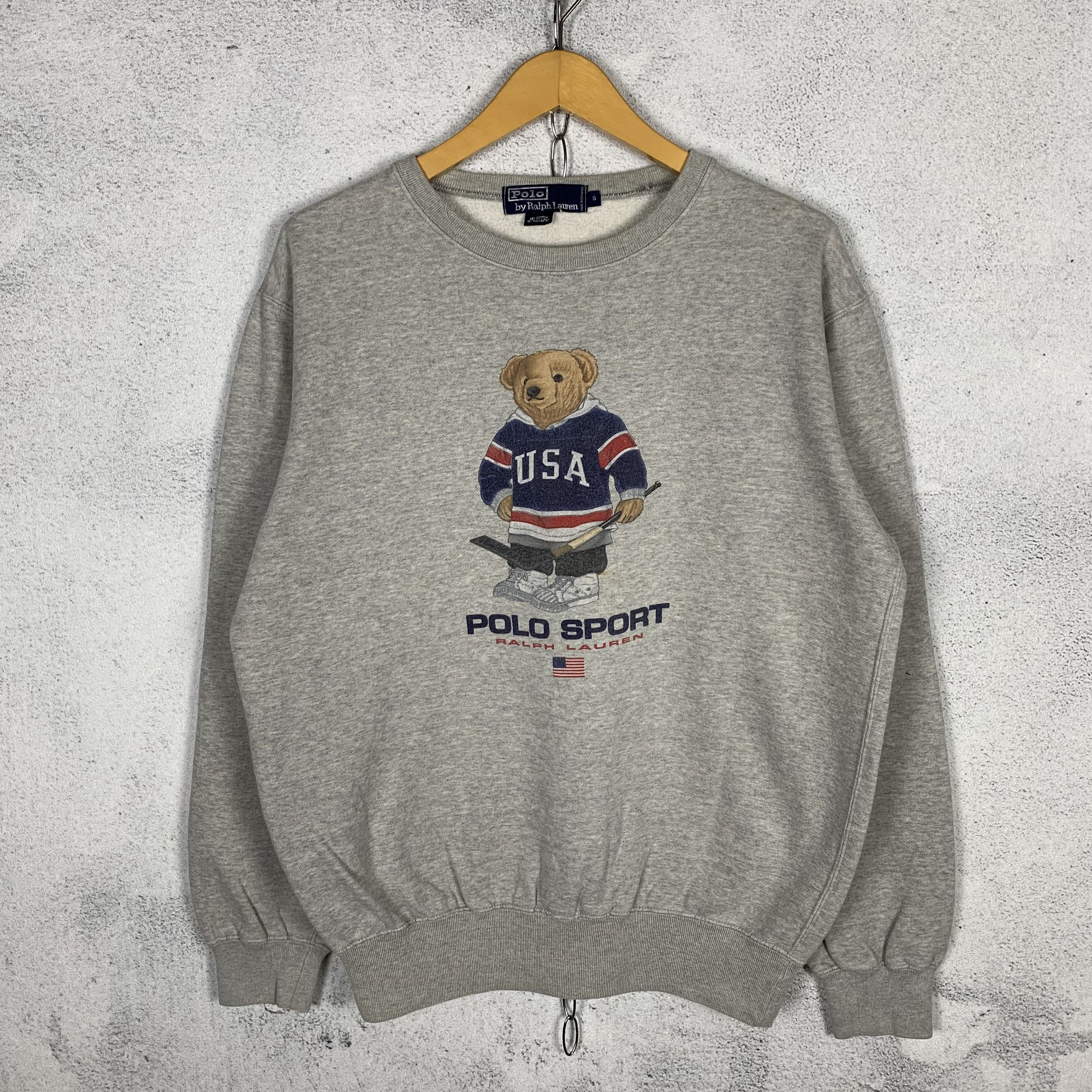 Polo Ralph Lauren Vintage Polo Bear Ralph Lauren Sweatshirt Crewneck Size US S / EU 44-46 / 1 - 1 Thumbnail
