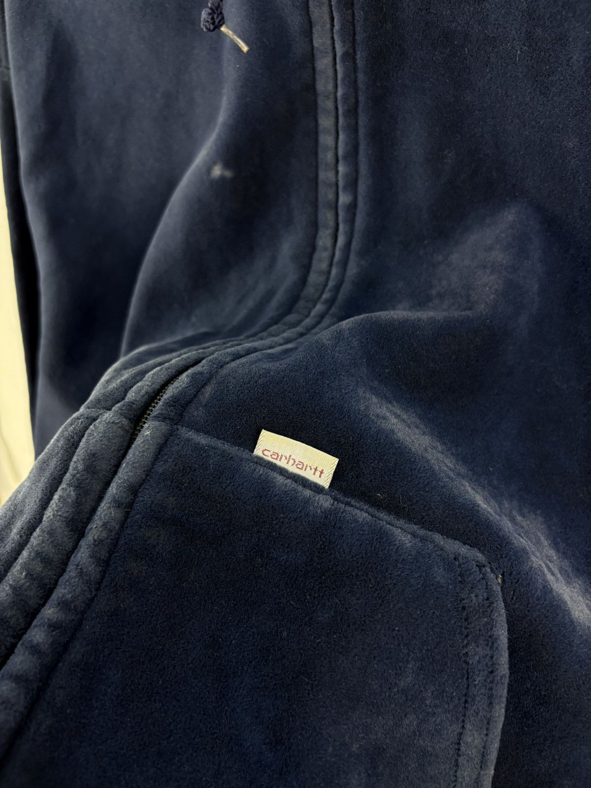 Carhartt Vintage 90s Carhartt Velvet Saeatshirt Hoodie Jacket Size US L / EU 52-54 / 3 - 7 Thumbnail
