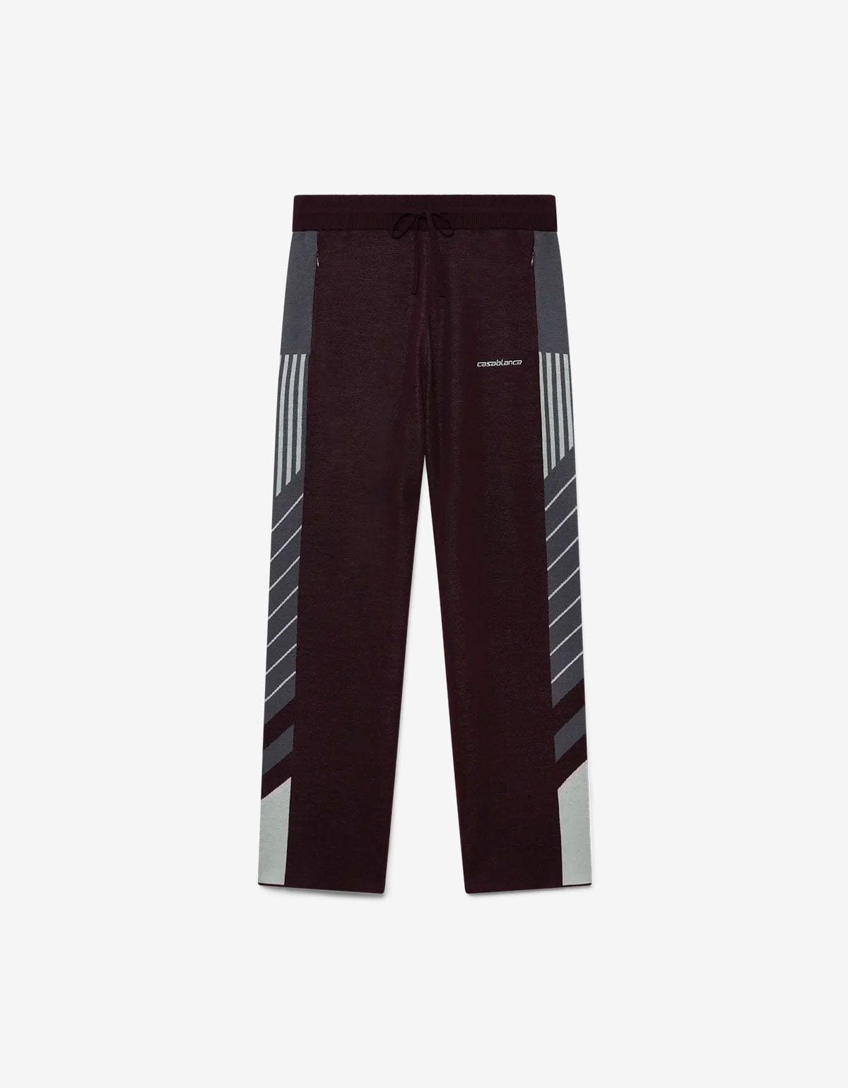 Casablanca Casablanca Purple Merino Diagonal Tennis Trousers Size US 32 / EU 48 - 1 Thumbnail