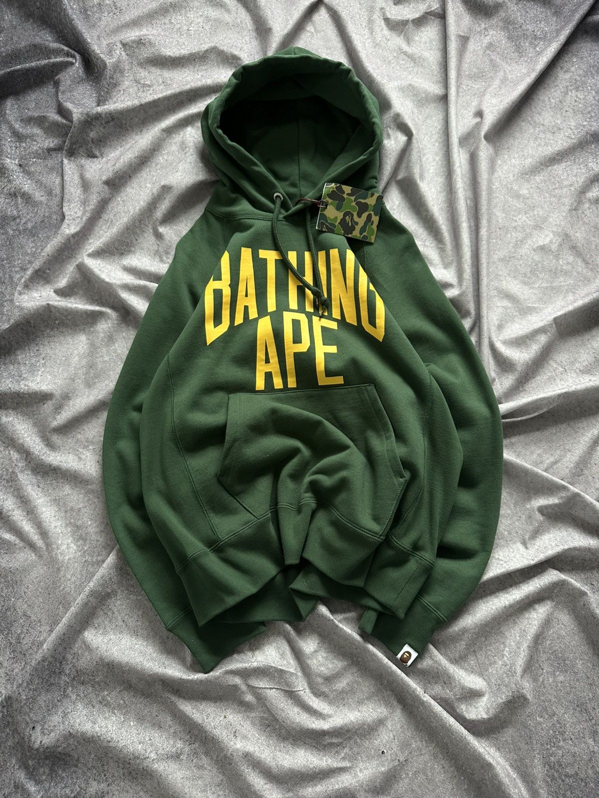 Bape Bape NYC Logo Pullover Hoodie Green Size US S / EU 44-46 / 1 - 1 Thumbnail