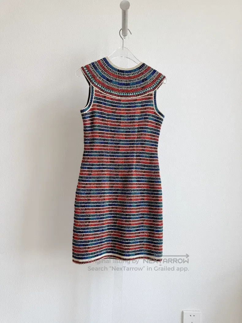 Chanel Chanel 19A Egyptian series red and blue striped sleeveless Size XXS / US 00 / IT 34 - 2 Thumbnail