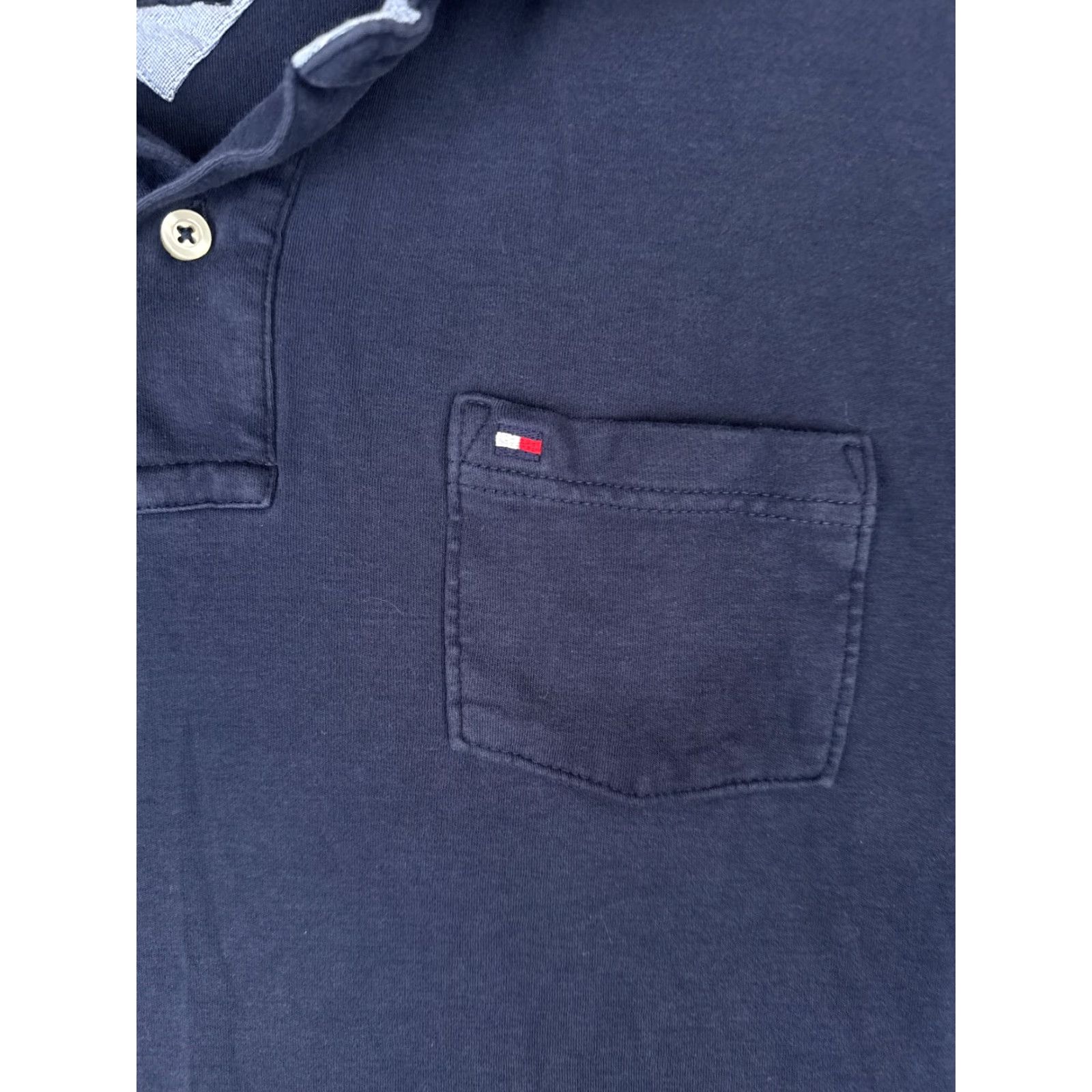 Tommy Hilfiger Tommy Hilfiger Polo Shirt Men XL Blue Classic Fit Pocket Cotton Golf Mens Size US XL / EU 56 / 4 - 6 Thumbnail