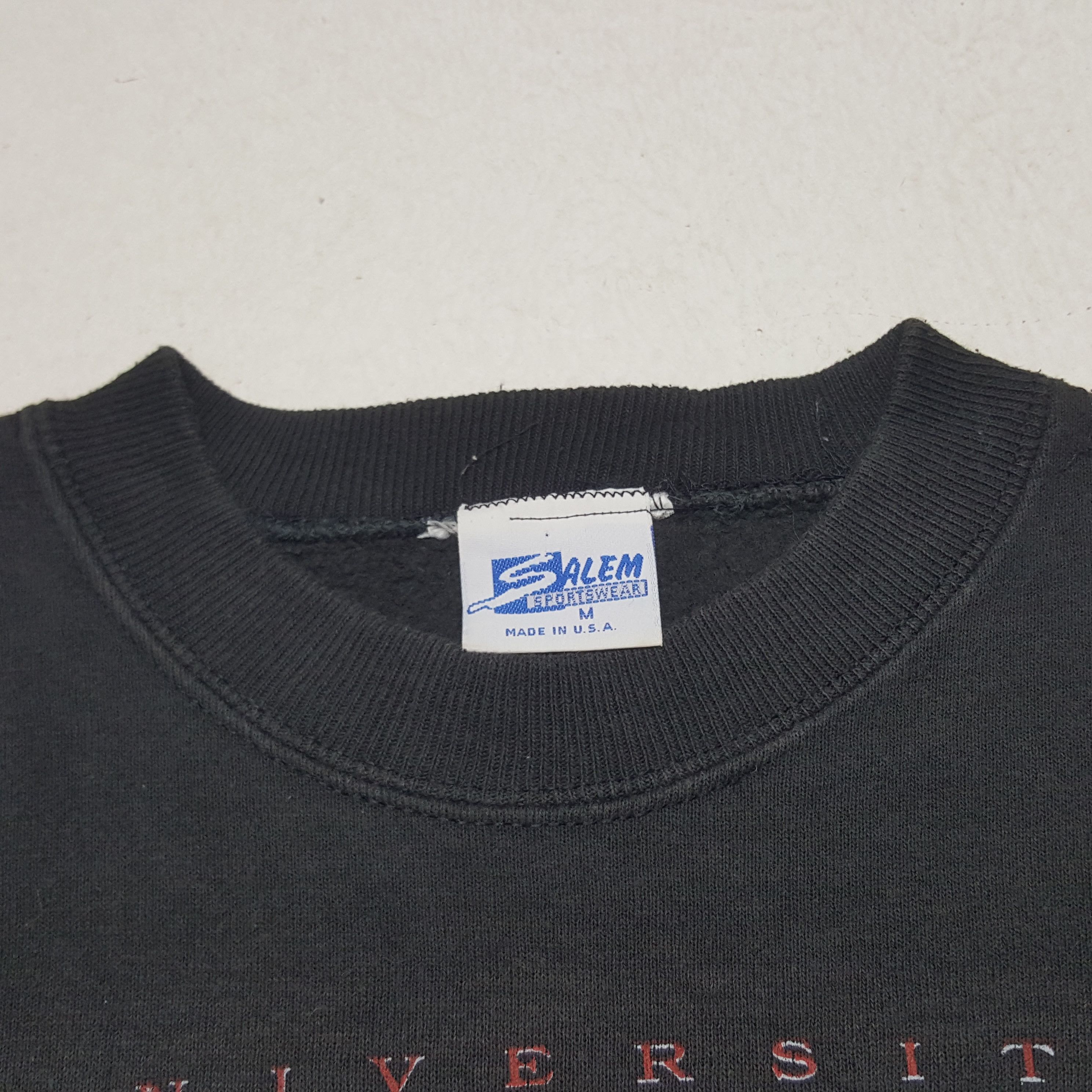 Salem Sportswear × Vintage Vintage University Of Wisconsin American Sports Sweatshirt Size US M / EU 48-50 / 2 - 4 Thumbnail