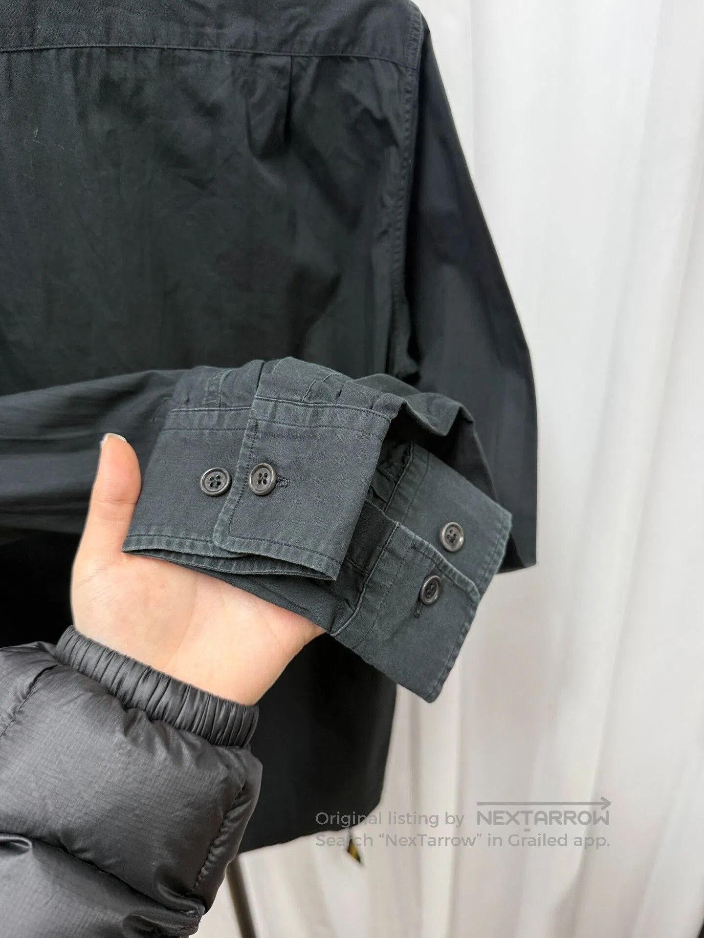 Dries Van Noten Dries van Noten Black Deconstructed Wrap Shirt. Size US S / EU 44-46 / 1 - 8 Thumbnail