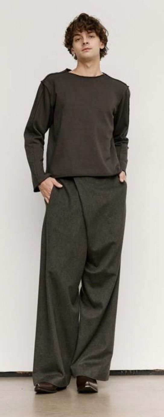 Gabriella Coll Garments No.310 Heavy Wool Crossed Trousers Size US 30 / EU 46 - 1 Thumbnail