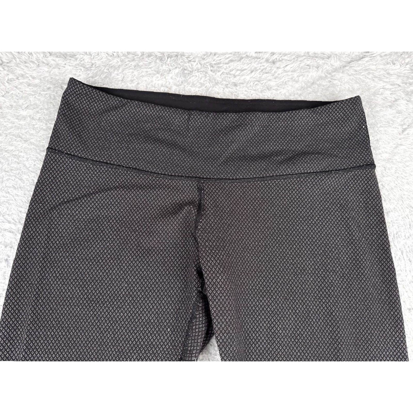 Lululemon Lululemon Wunder Under Pant Women 8 Gray Print Roll Down Diamond Dot Leggings Skinny Inseam 30 in Activewear Yoga Size 30" / US 8 / IT 44 - 4 Thumbnail