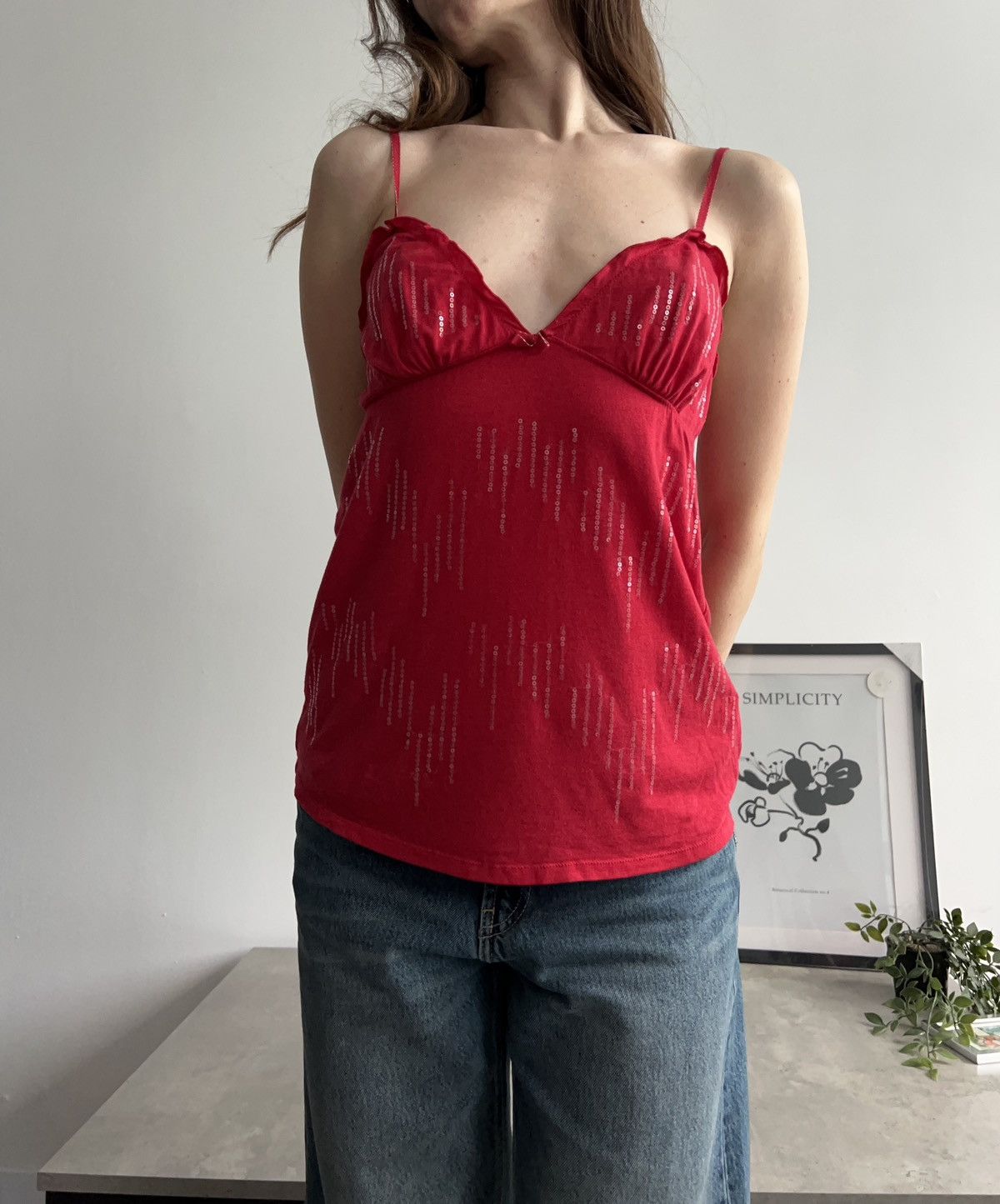 Victoria's Secret × Vintage Victoria’s Secret Vintage Cute Sequins Top Y2K 00s Size S / US 4 / IT 40 - 3 Thumbnail