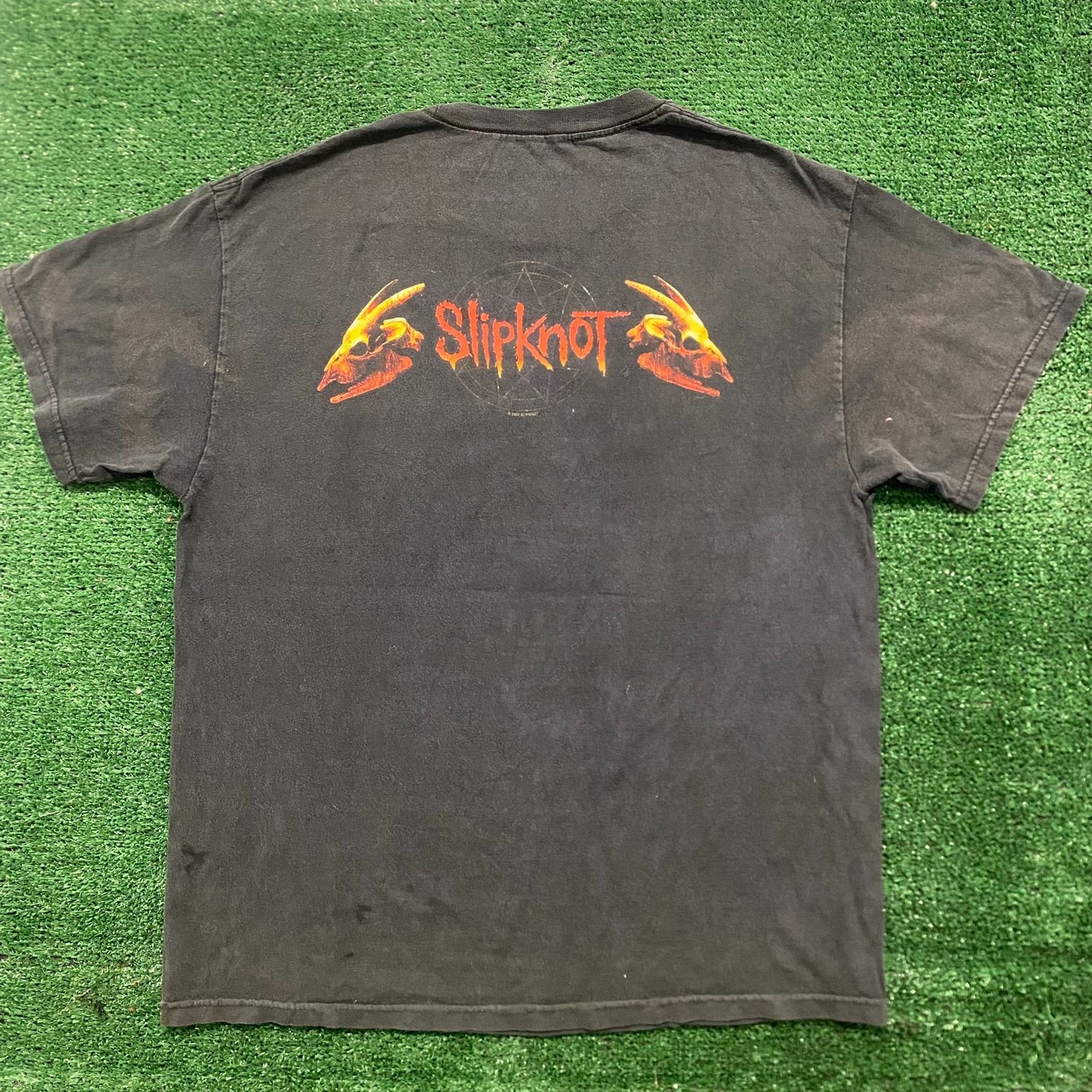 Band Tees Vintage Y2K Slipknot Iowa Metal Band Skull Sun Faded Tee Size US L / EU 52-54 / 3 - 5 Thumbnail