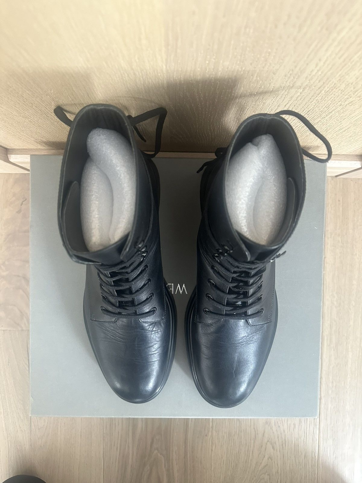 Stuart Weitzman Ann Demeulemeester vibe Stuart Weitzman Black Leather Boot Size US 11 / EU 44 - 8 Thumbnail