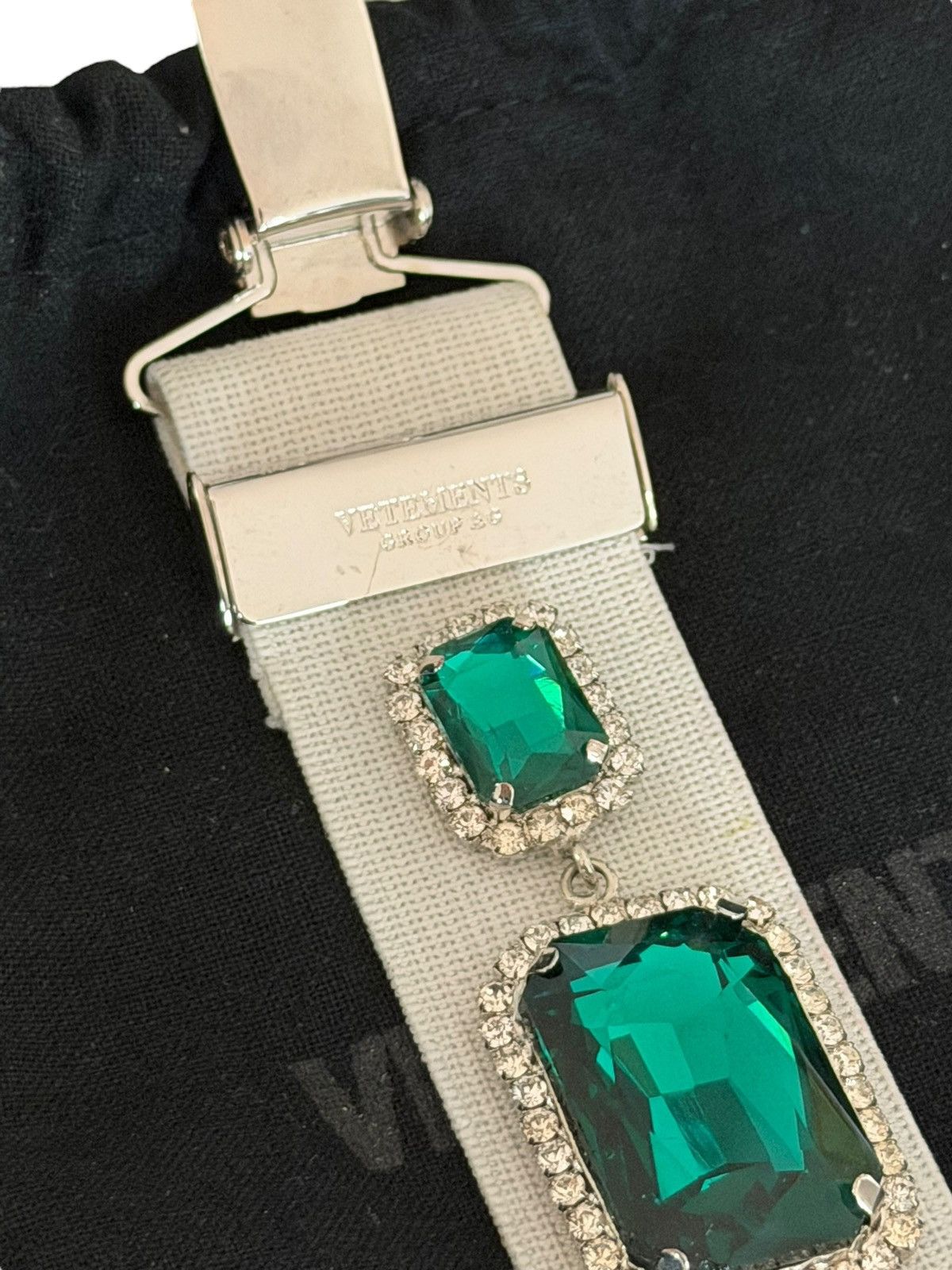 Vetements *RARE* VETEMENTS GVASALIA SUSPENDER EARRINGS BANDAID GEMS Size ONE SIZE - 5 Thumbnail