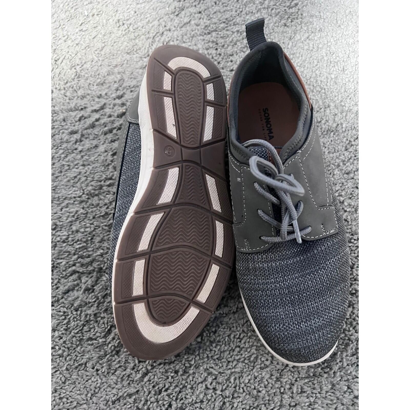 Other Sonoma Goods Boys Grey Textile Hybrid Sneakers Shoes Size 5 Size US 5 / EU 37 - 4 Thumbnail