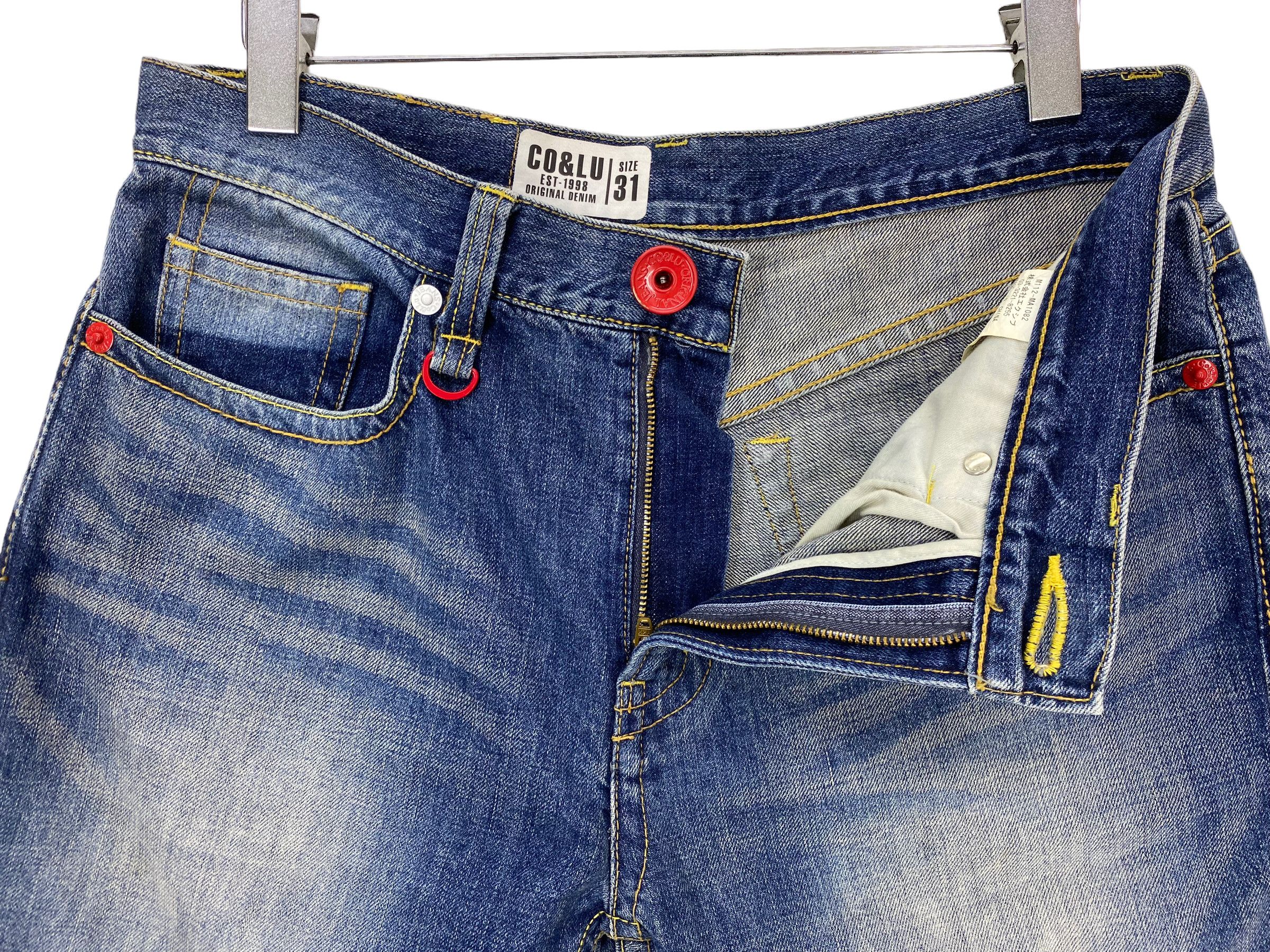 Japanese Brand Co & Lu Denim Surf Color Block Jeans Size US 32 / EU 48 - 9 Thumbnail