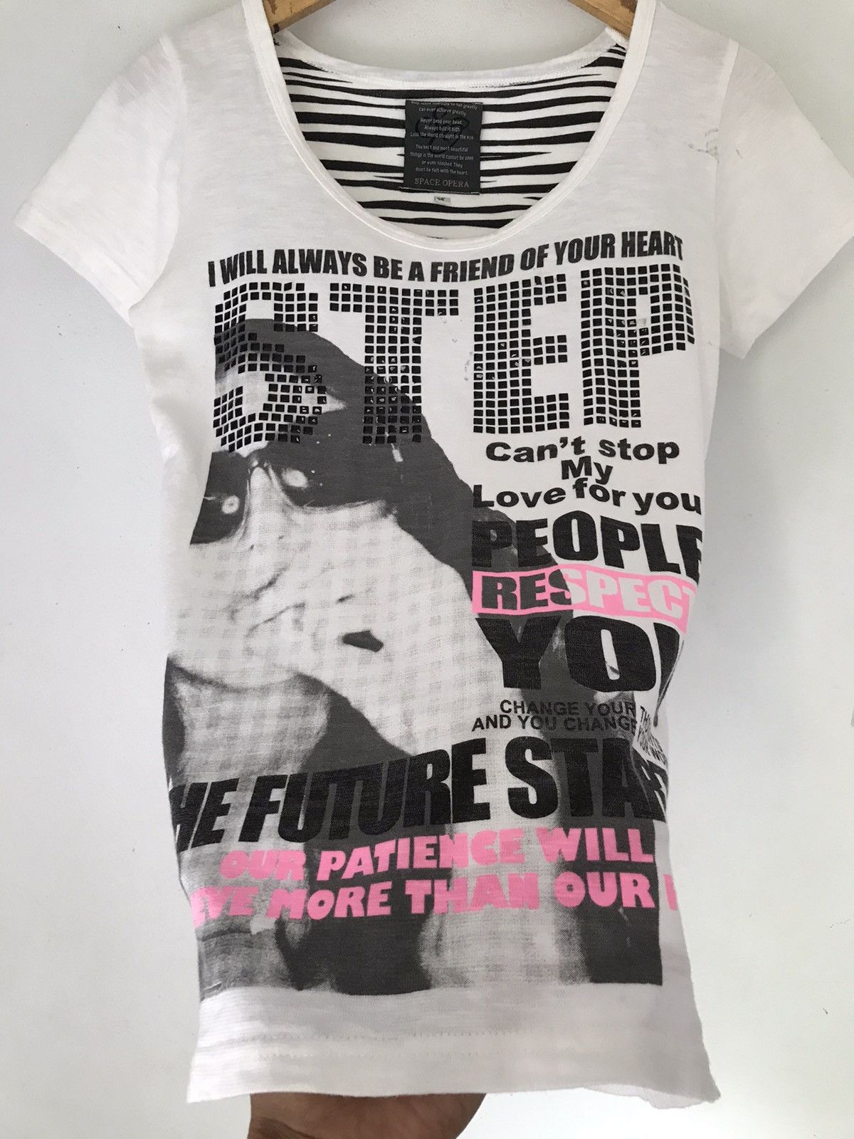 Hysteric Glamour Japanese brand Poem Tee y2k gothic style Size M / US 6-8 / IT 42-44 - 2 Thumbnail