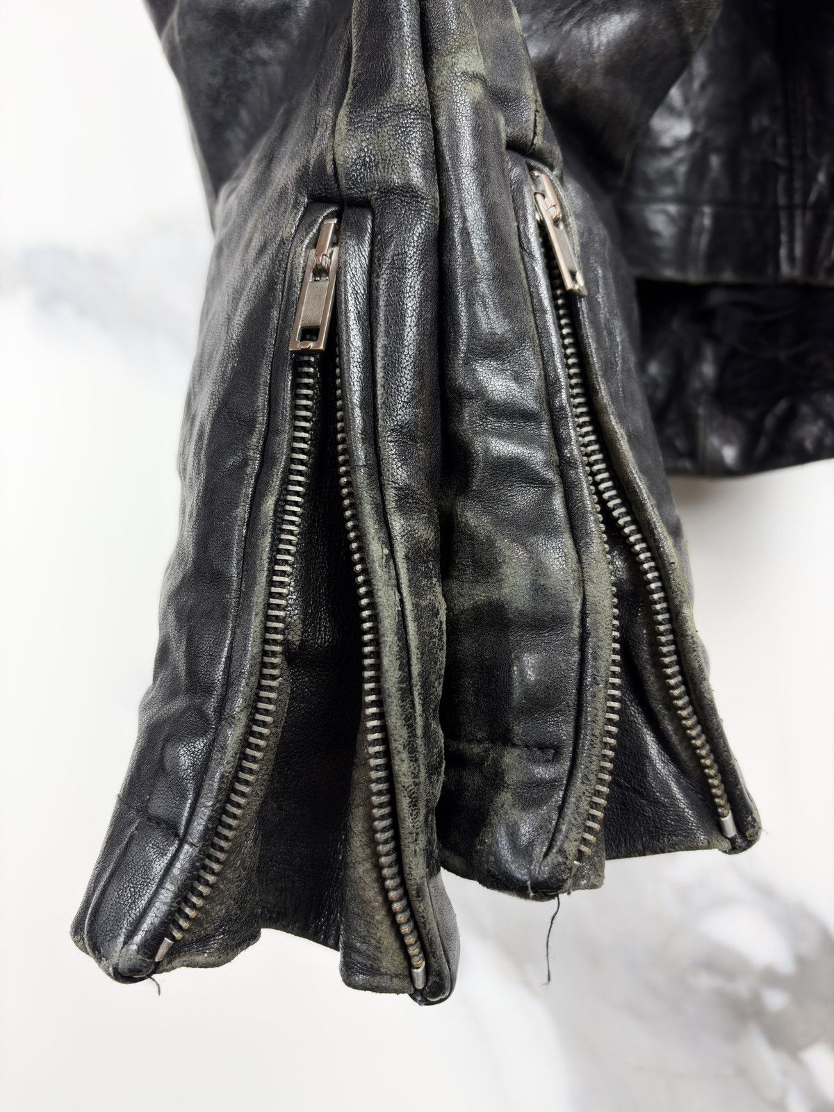 Rick Owens FW09 Rick Owens Crust Hammered Lamb Stooges Leather Jacket Size US S / EU 44-46 / 1 - 9 Thumbnail