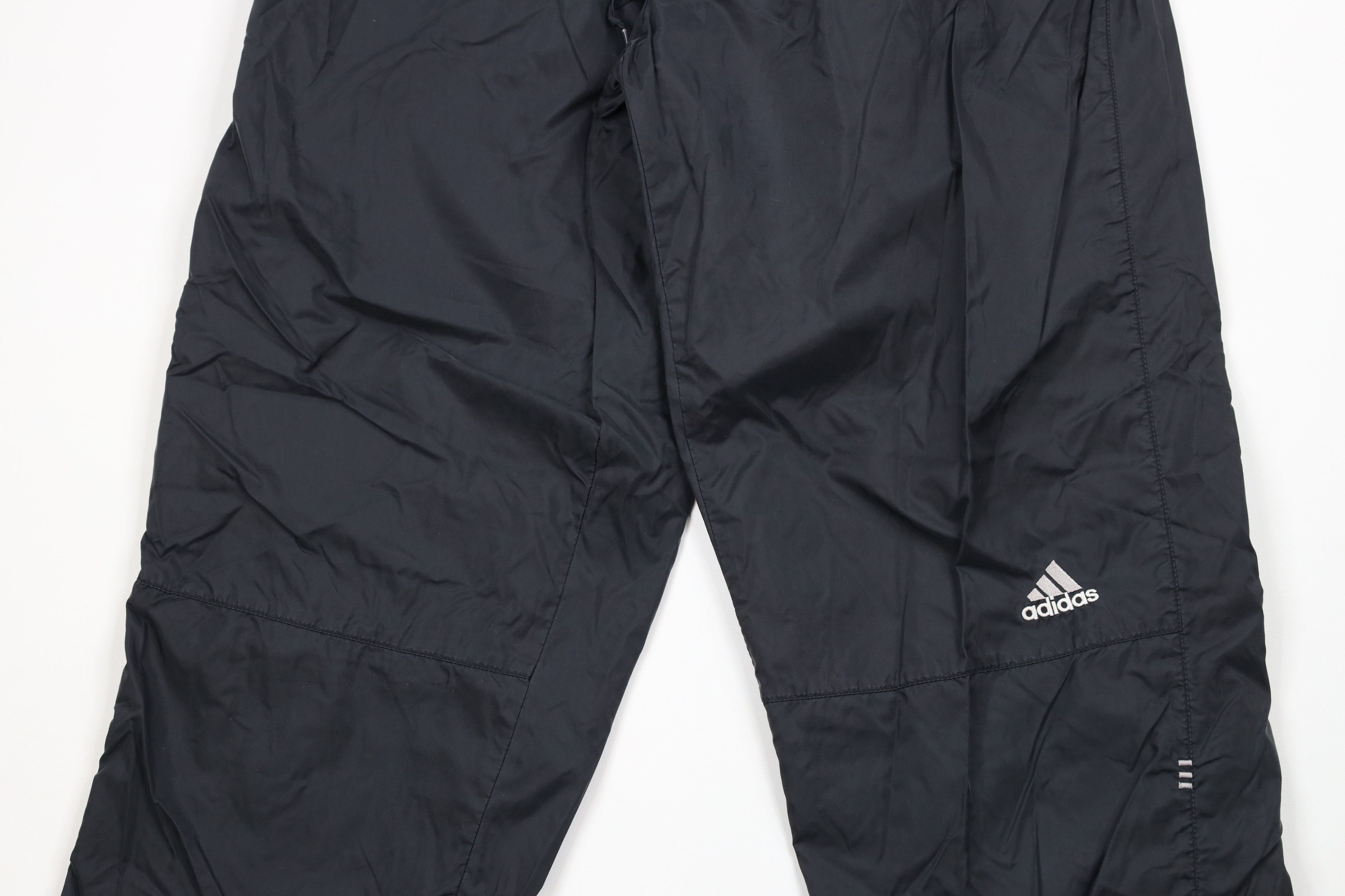 Adidas × Vintage Vintage Y2K 2001 Adidas Out Lined Windbreaker Pants Black Size US 36 / EU 52 - 3 Thumbnail