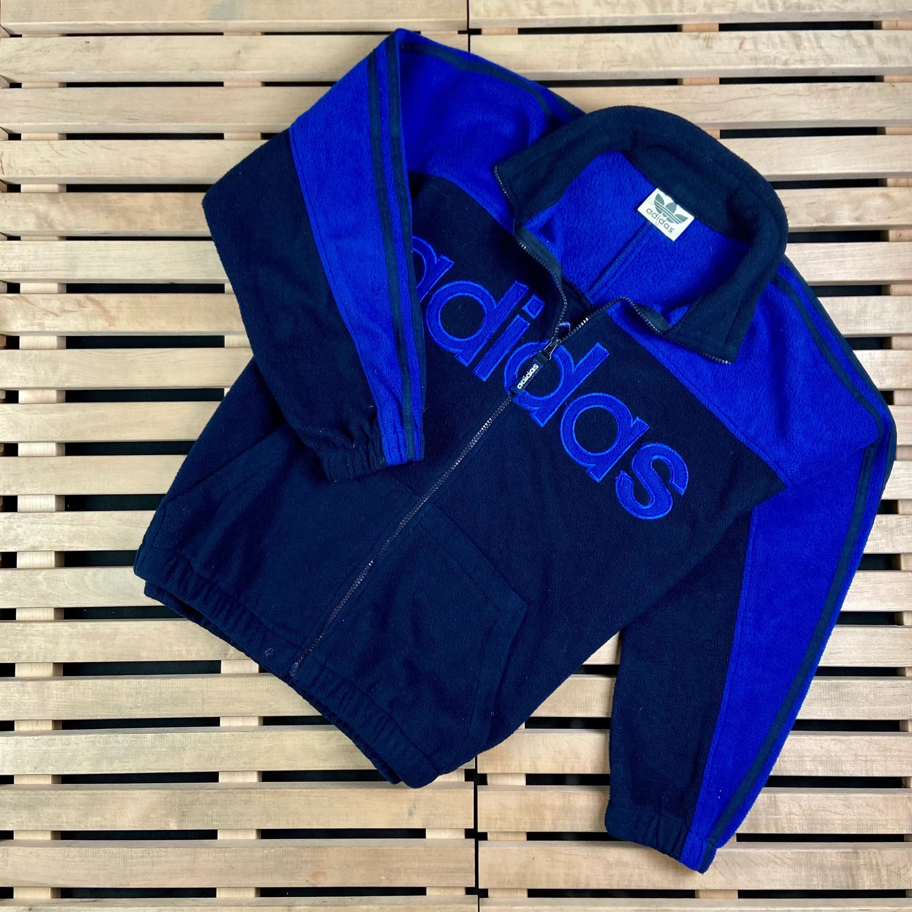 Adidas × Vintage Mens Fleece Jacket Adidas Originals Vintage Size XS Size US XS / EU 42 / 0 - 1 Thumbnail