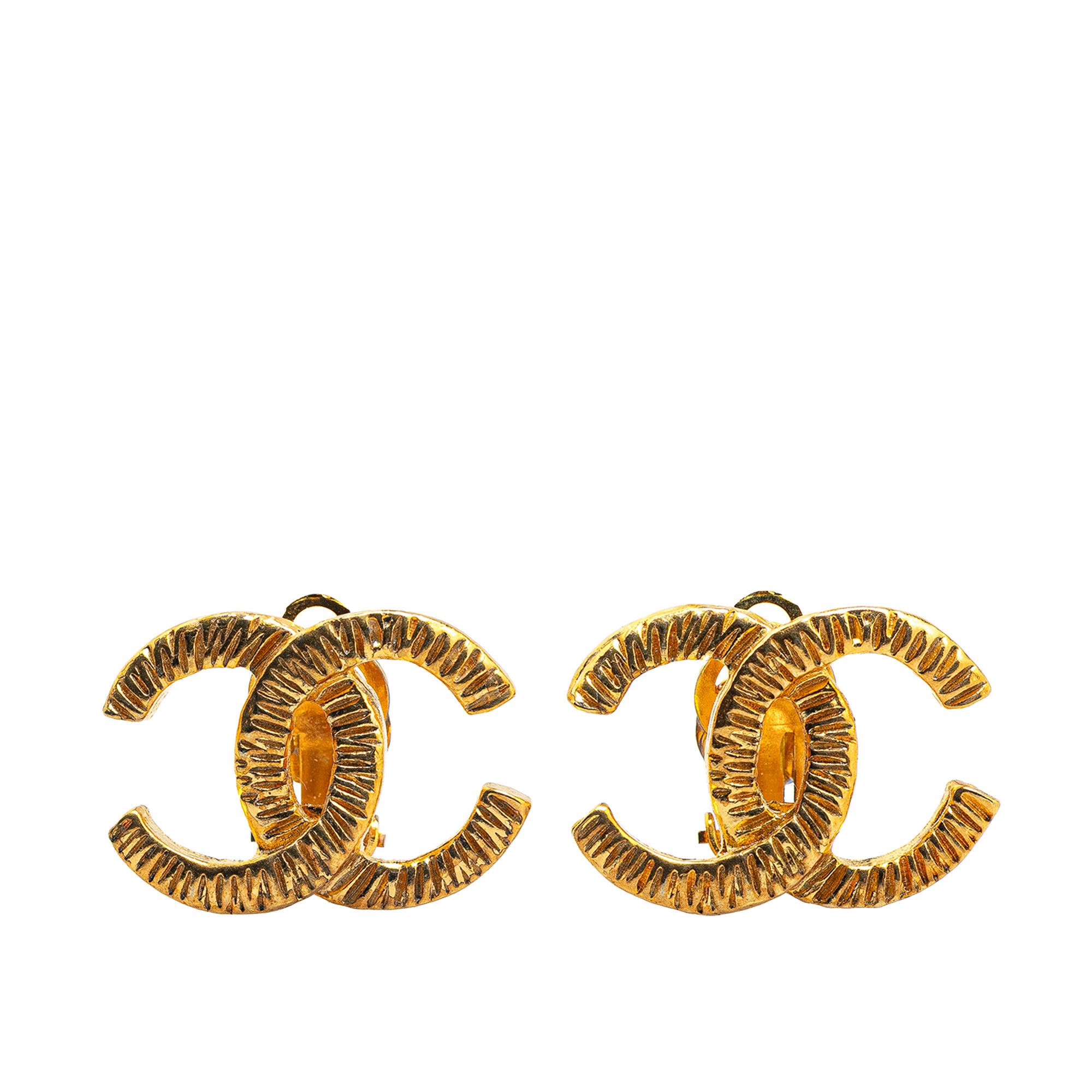 Chanel Chanel Gold Plated CC Clip On Earrings Size ONE SIZE - 1 Thumbnail