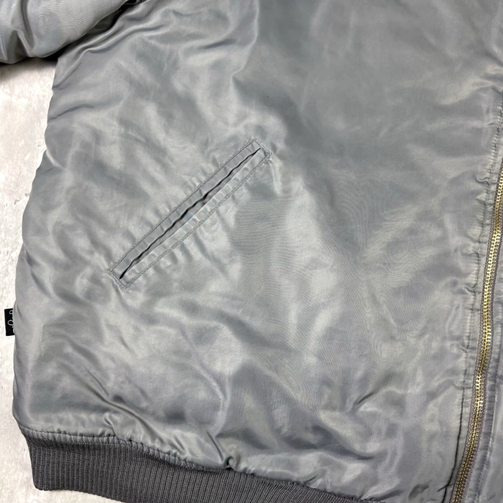 Sean John VINTAGE Sean John Bomber Jacket Gray Full Zip 2XL Mens 90s Military Style Size US XXL / EU 58 / 5 - 7 Thumbnail
