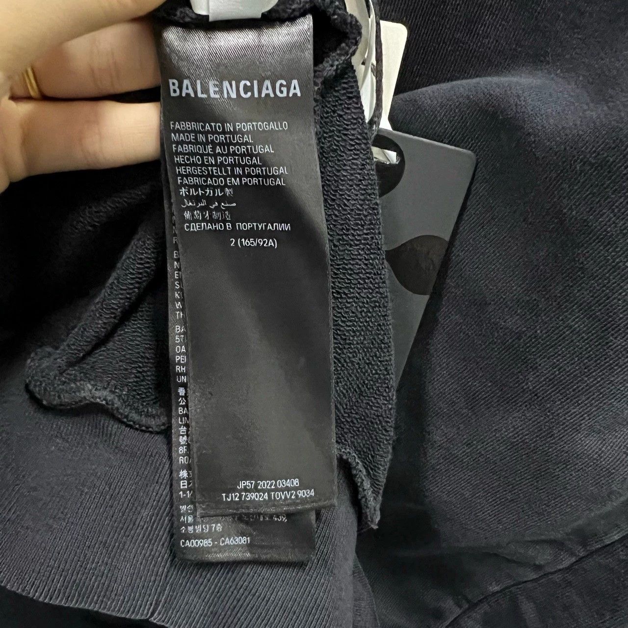 Balenciaga balenciaga black logo embroidery hoodie size 2 Size US M / EU 48-50 / 2 - 4 Thumbnail