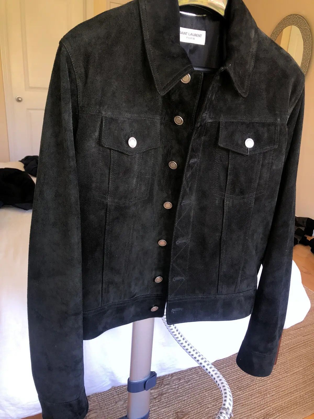 Hedi Slimane × Saint Laurent Paris *Rarest Saint Laurent x Hedi slimane Suede trucker jacket 46 Size US S / EU 44-46 / 1 - 3 Thumbnail