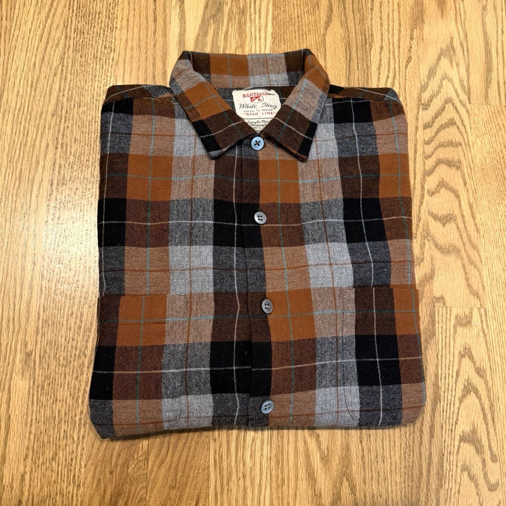 Vintage VINTAGE White Stag Shirt Mens Large Wool Blend Plaid Button-Up Size US L / EU 52-54 / 3 - 7 Thumbnail