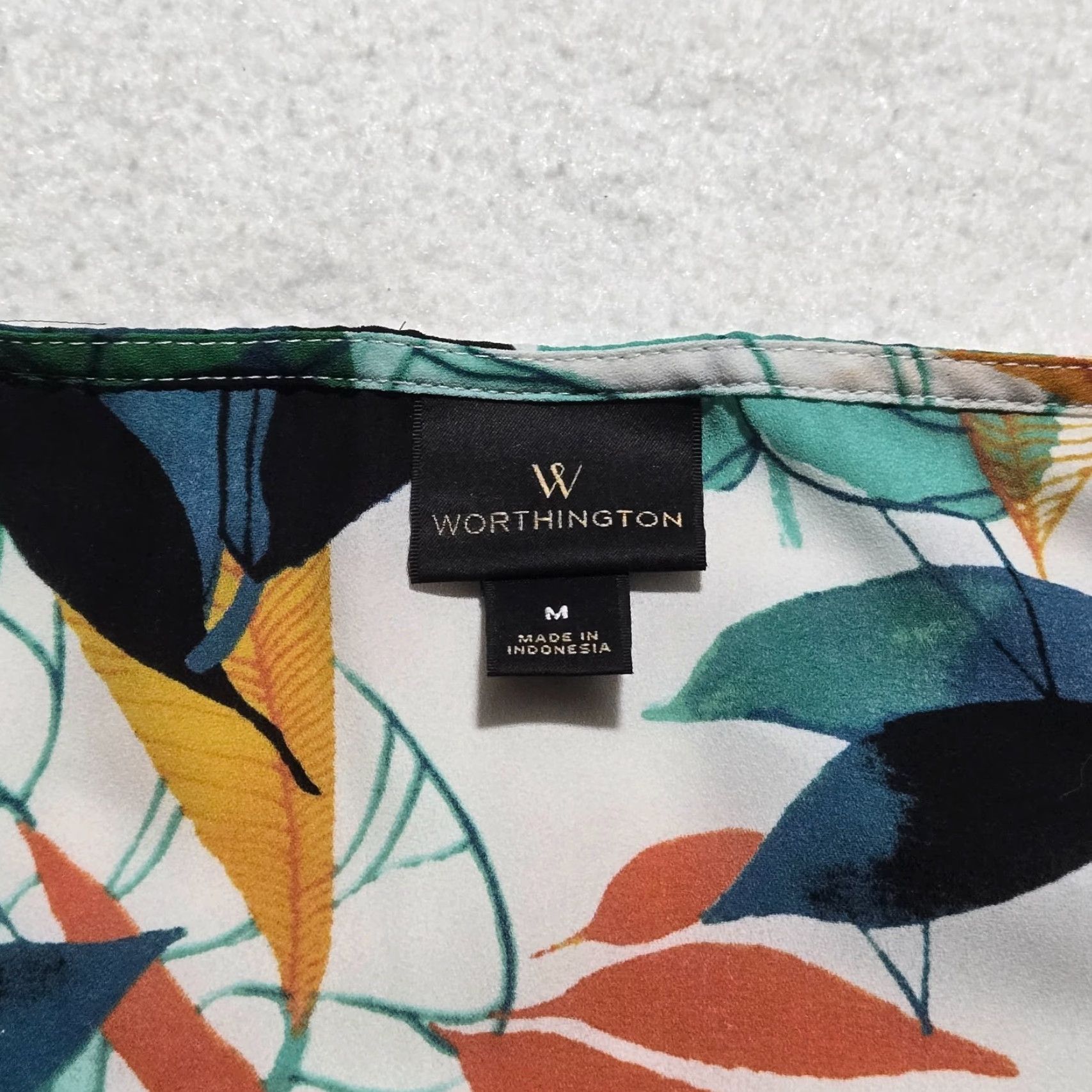 Worthington Worthington Shirt Adult M Multicolor Floral Sleeveless Tank Top Women Regular Fit Size M / US 6-8 / IT 42-44 - 3 Thumbnail