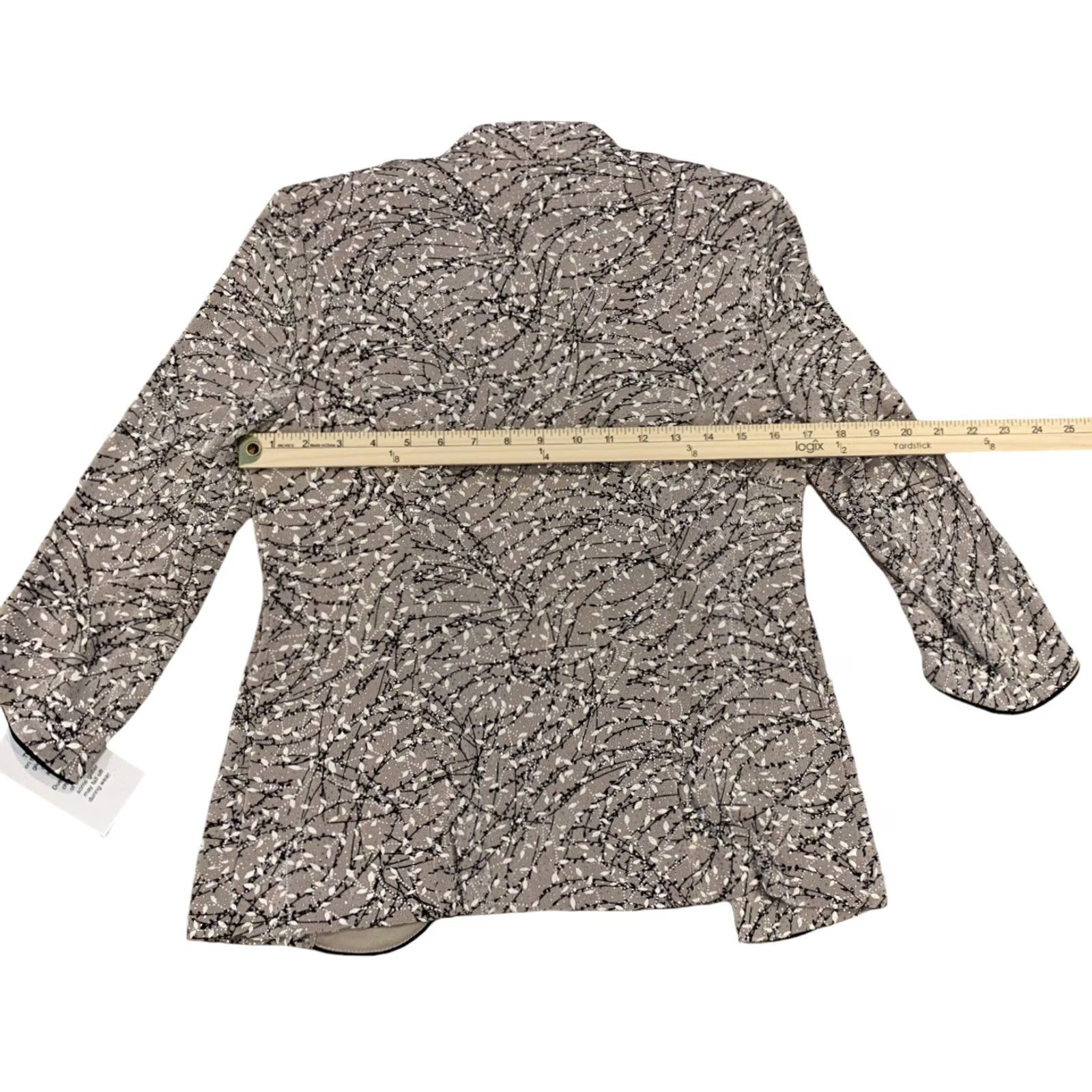Alex Evenings Alex Evenings Jacket Dress Top Size S Women Beige Glitter Rhinestone Long Sleeve Round Neck Party Cocktail Fall Spring Winter Regular Size S / US 4 / IT 40 - 5 Thumbnail