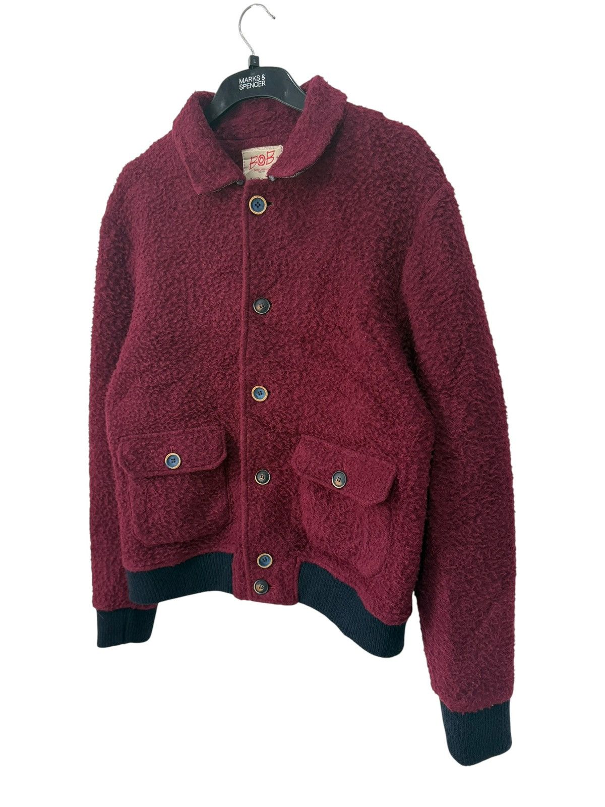 Italic Italian Brand BOB JACKET SHERPA STYLE BUTTON UP Size US M / EU 48-50 / 2 - 3 Thumbnail