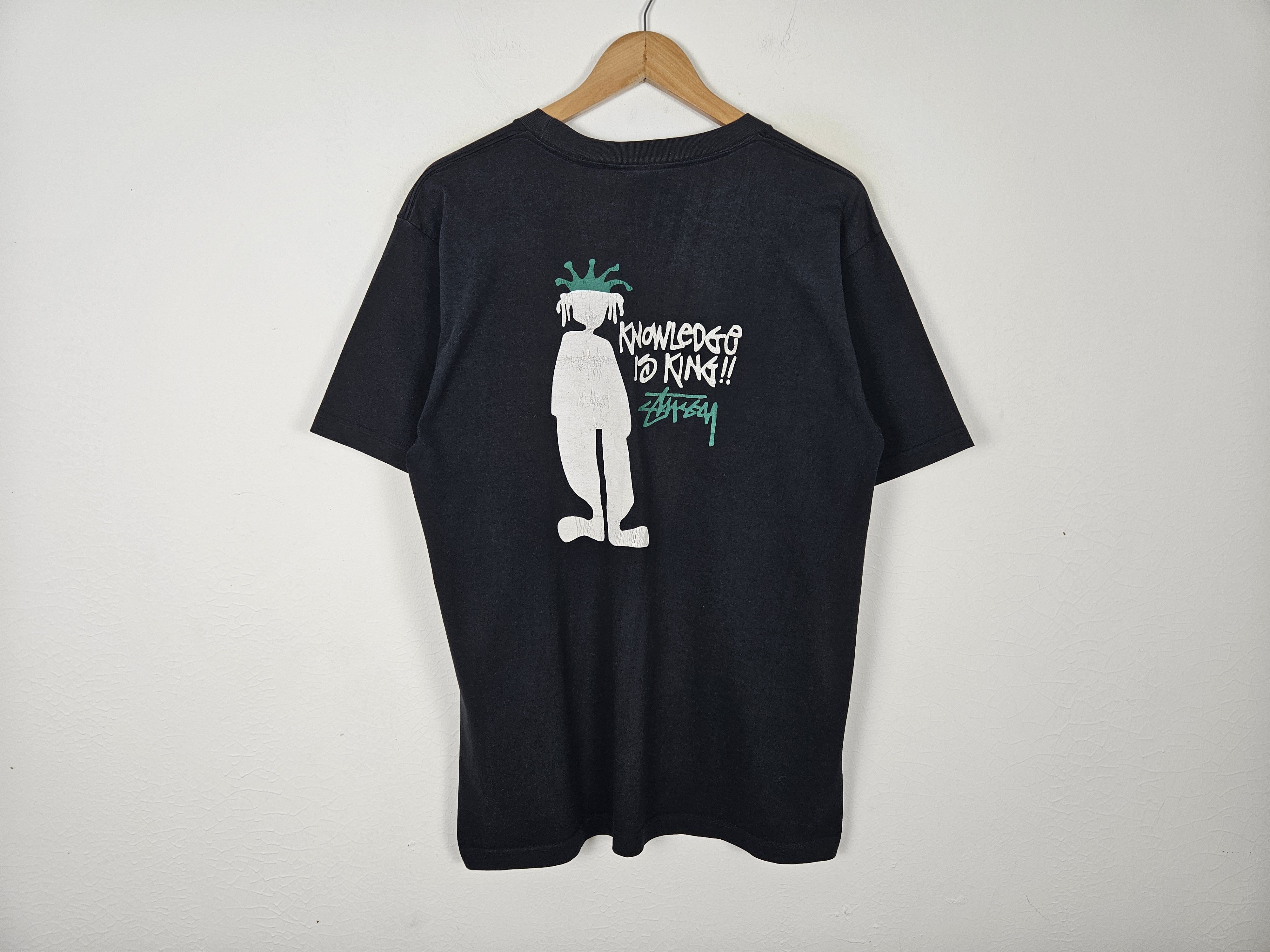 Stussy Vintage STUSSY USA Knowledge Is King 90s Size US L / EU 52-54 / 3 - 2 Thumbnail