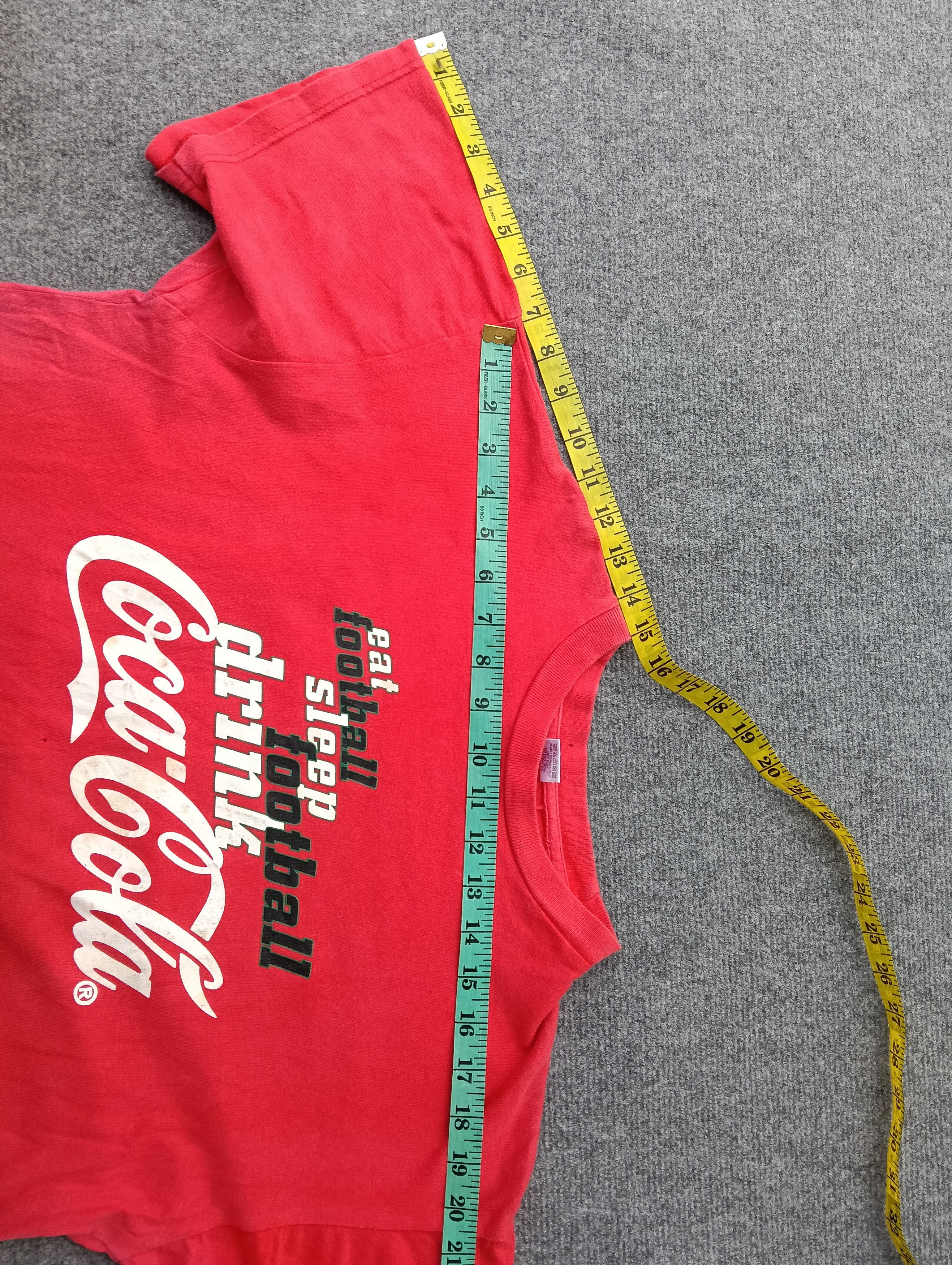 Coca Cola Coca-cola "eat football sleep football" Tshirt Size US M / EU 48-50 / 2 - 8 Thumbnail