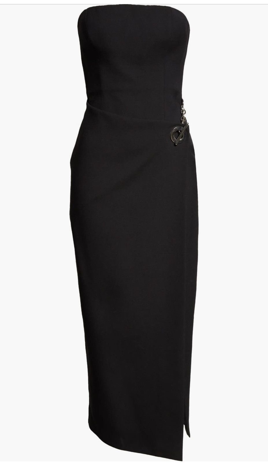 Brandon Maxwell Brandon Maxwell Nina Hardware Strapless Wool & Silk Dress Size XS / US 0-2 / IT 36-38 - 3 Thumbnail