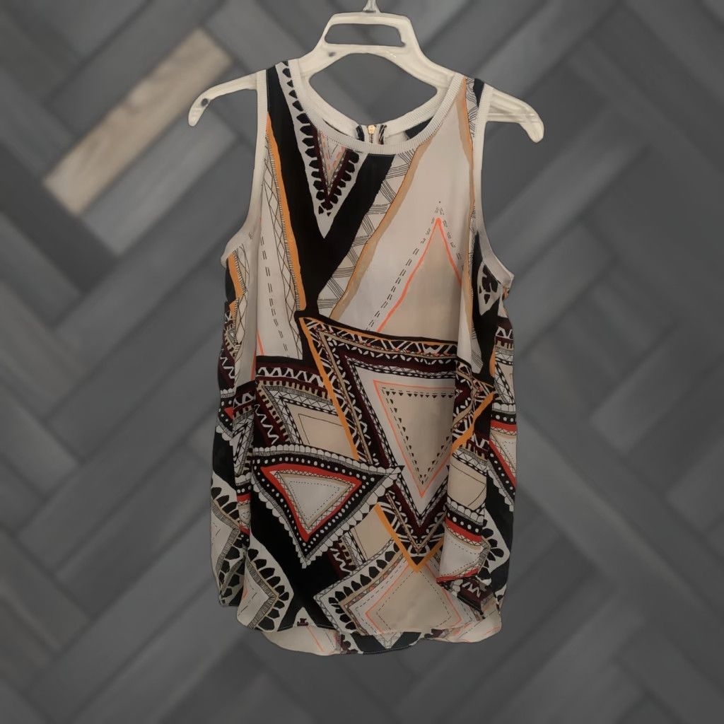 Mossimo Mossimo Tank Top Womens Medium Multicolor Shirt Sleeveless Back Zipper M Colorful Womens Mossimo Tank Top Size M / US 6-8 / IT 42-44 - 1 Thumbnail