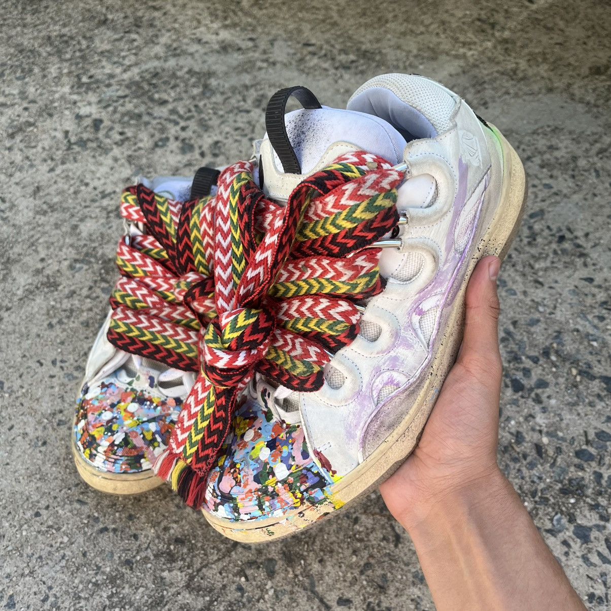 Gallery Dept. × Lanvin Lanvin Gallery Dept. Paint Splatter Curb Sneakers Size US 8.5 / EU 41-42 - 1 Thumbnail