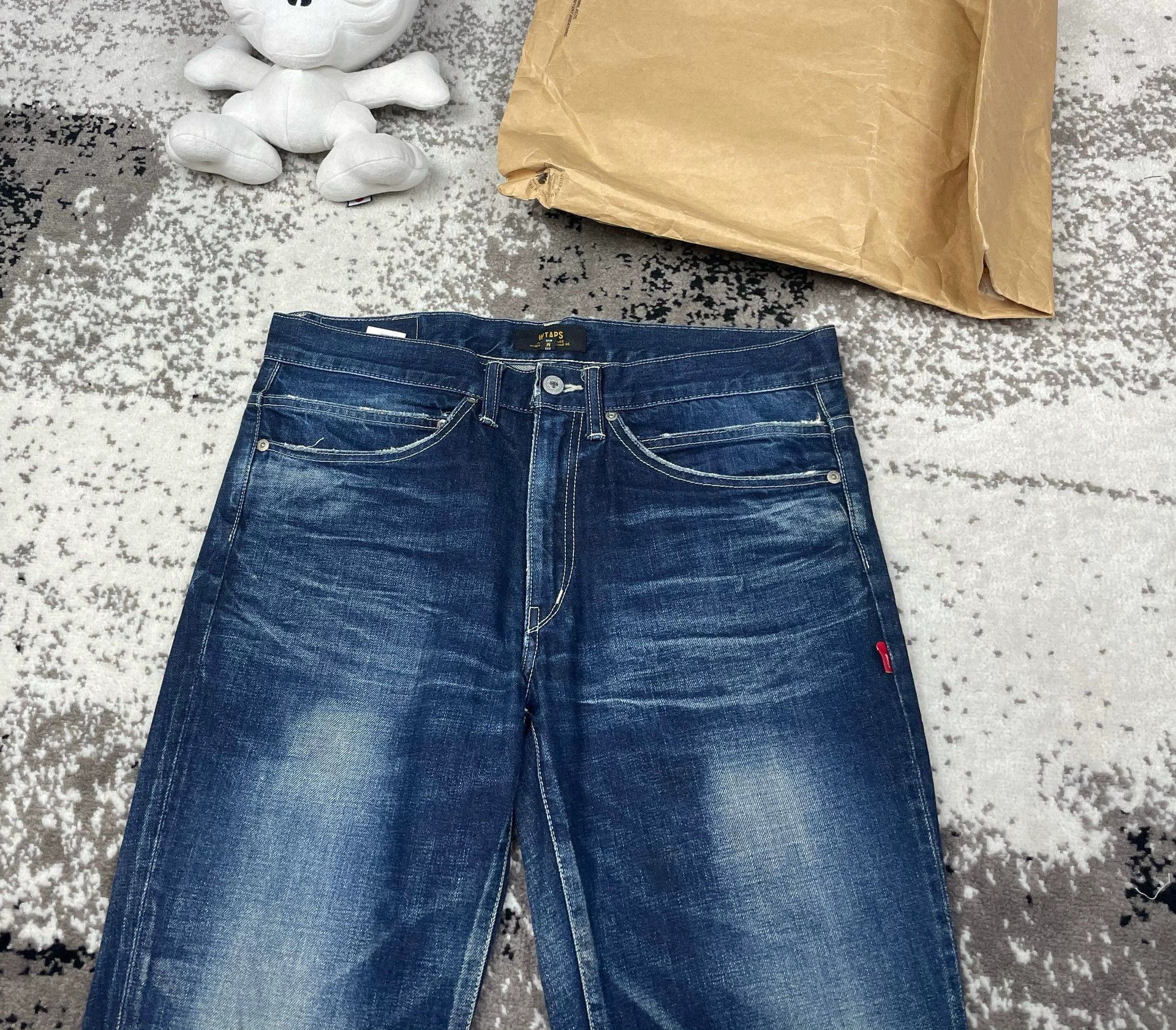Wtaps WTAPS 14AW TRASH Washed Denim Jeans M Vintage Size US 32 / EU 48 - 2 Thumbnail