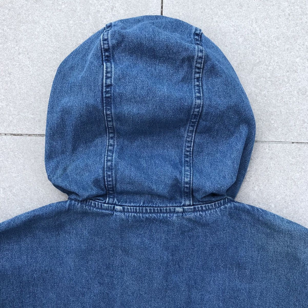 GU Vintage GU Double Pocket Denim Parka Jacket With Hoodie Size US L / EU 52-54 / 3 - 15 Thumbnail