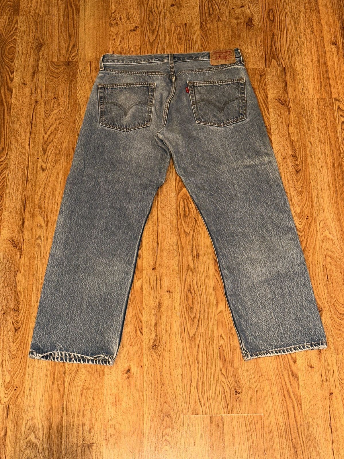 Vintage Vtg Levi's 501XX Faded Jeans Y2K 2002 Whiskering Fading Size US 34 / EU 50 - 1 Thumbnail