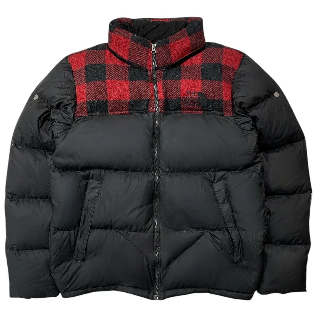 The North Face × Vintage NORTH FACE RED PLAID PUFFER JACKET(L) Size US L / EU 52-54 / 3 - 1 Thumbnail