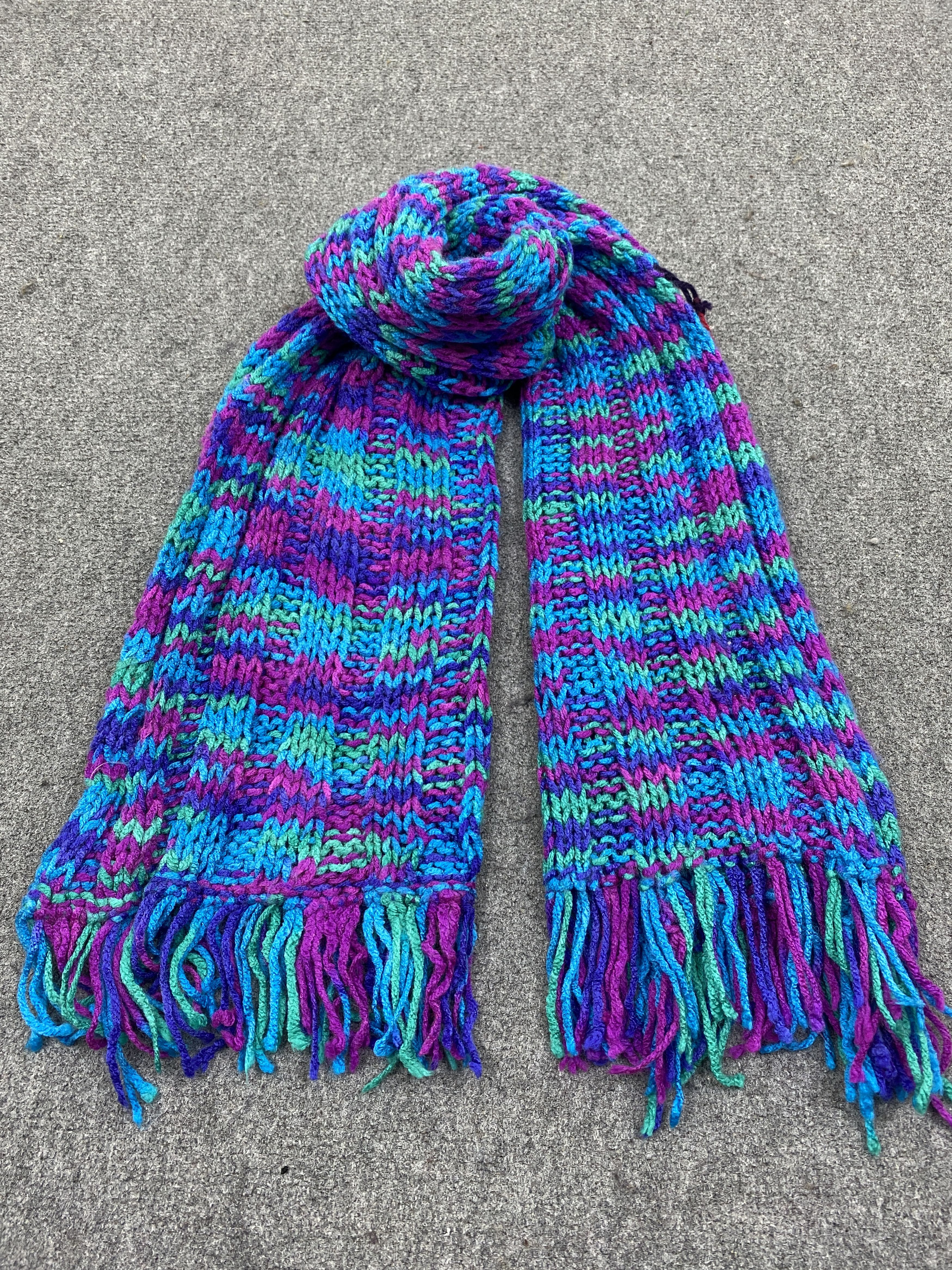 Homespun Knitwear Japanese Brand Knitted Scarf / Muffler / Neckwear SC0276 Size ONE SIZE - 1 Thumbnail