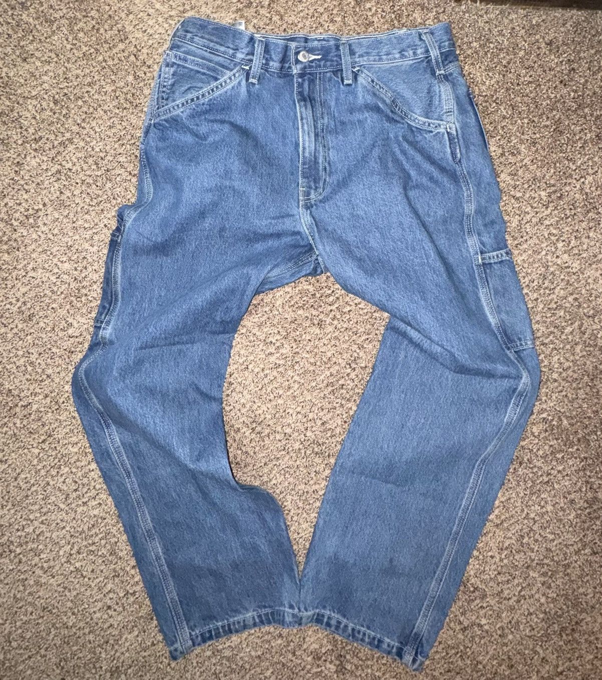 Levi's Levi’s Carpenter Jeans W34 L32 Vintage Style Workwear Denim Size US 34 / EU 50 - 1 Thumbnail
