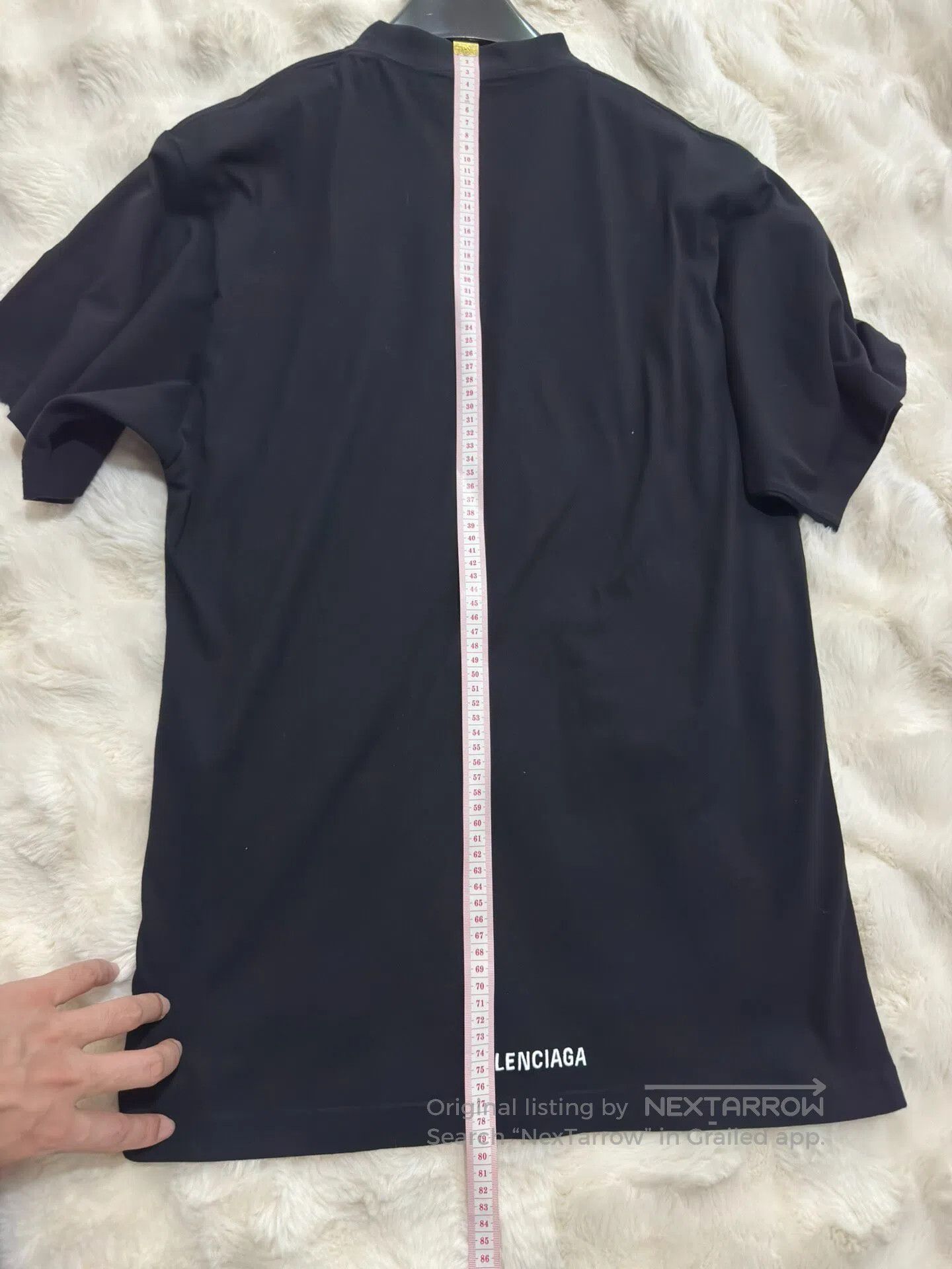 Balenciaga Balenciaga Back Embroidered Logo Black Short-sleeve T-shir Size US S / EU 44-46 / 1 - 9 Thumbnail