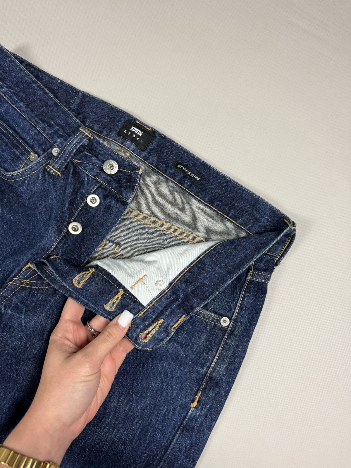 Edwin Edwin ED-55 Regular Tapered Rainbow Selvedge Denim Jeans Size US 31 - 11 Thumbnail